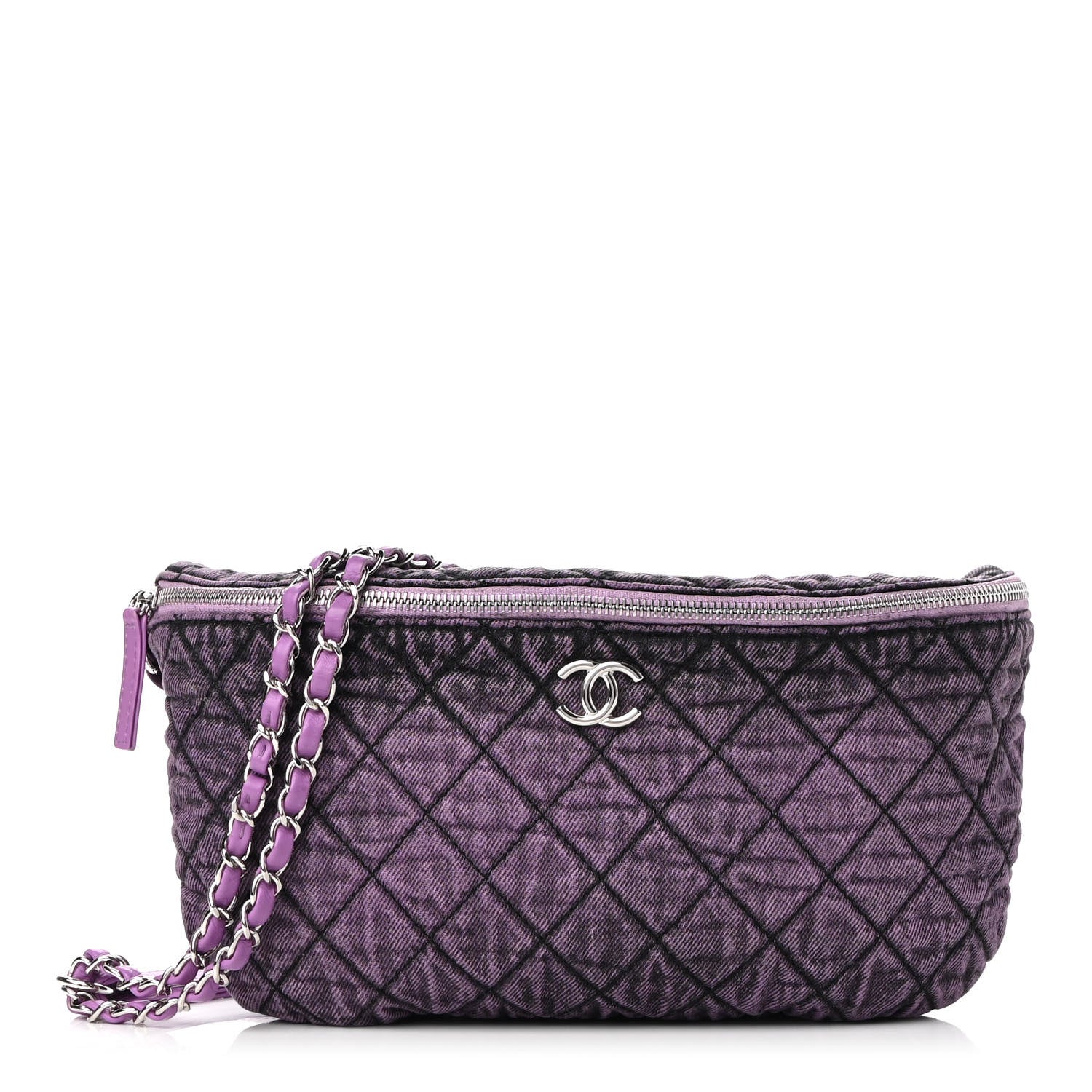 Chanel DENIM QUILTED WAIST Handbag
