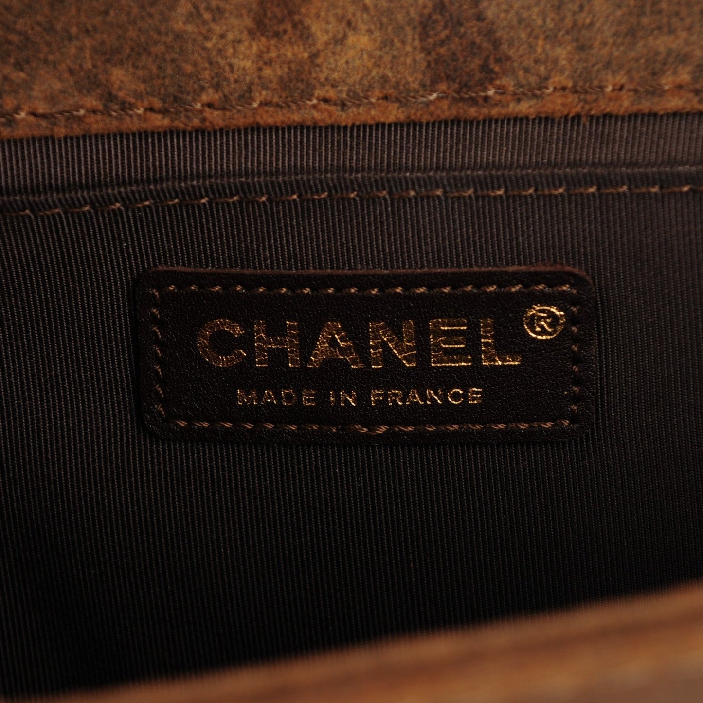 Chanel NUBUCK QUILTED MED BOY FLAP Shoulder Bag
