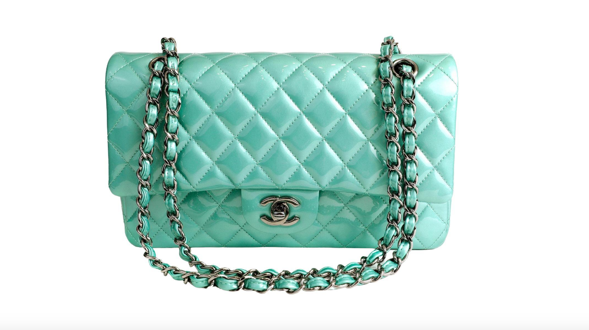 Chanel CLASSIC FLAP PATENT Leather Shoulder Bag
