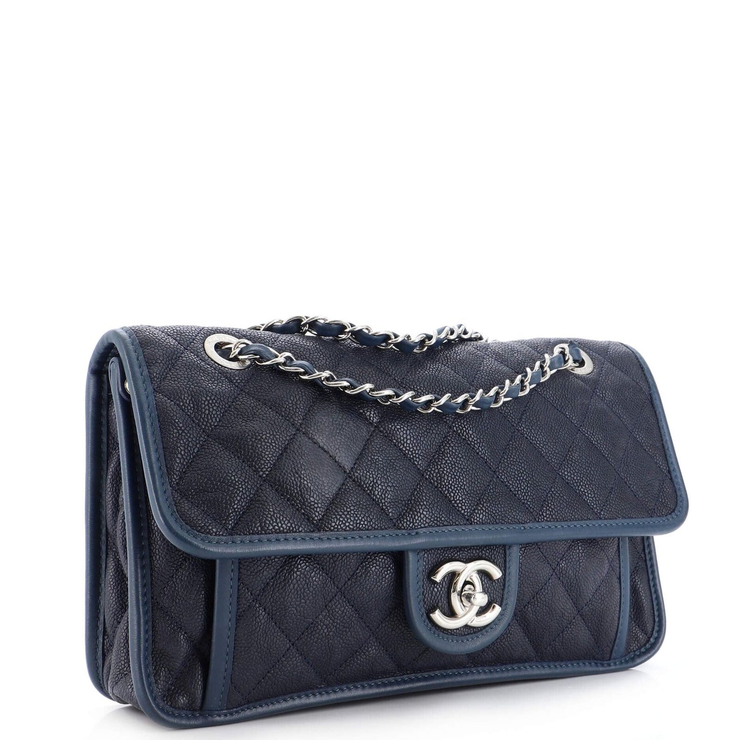 Chanel FRENCH RIVIERA QUILTED CAVIAR FLAP Shoulder Bag