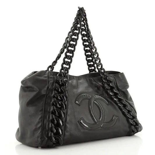 Chanel GLAZED CALFSKIN EAST WEST MODERN Leather Tote Bag