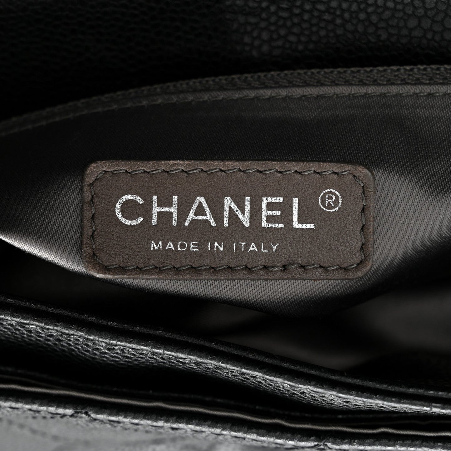 Chanel GLAZED CAVIAR COCO RIDER FLAP Shoulder Bag