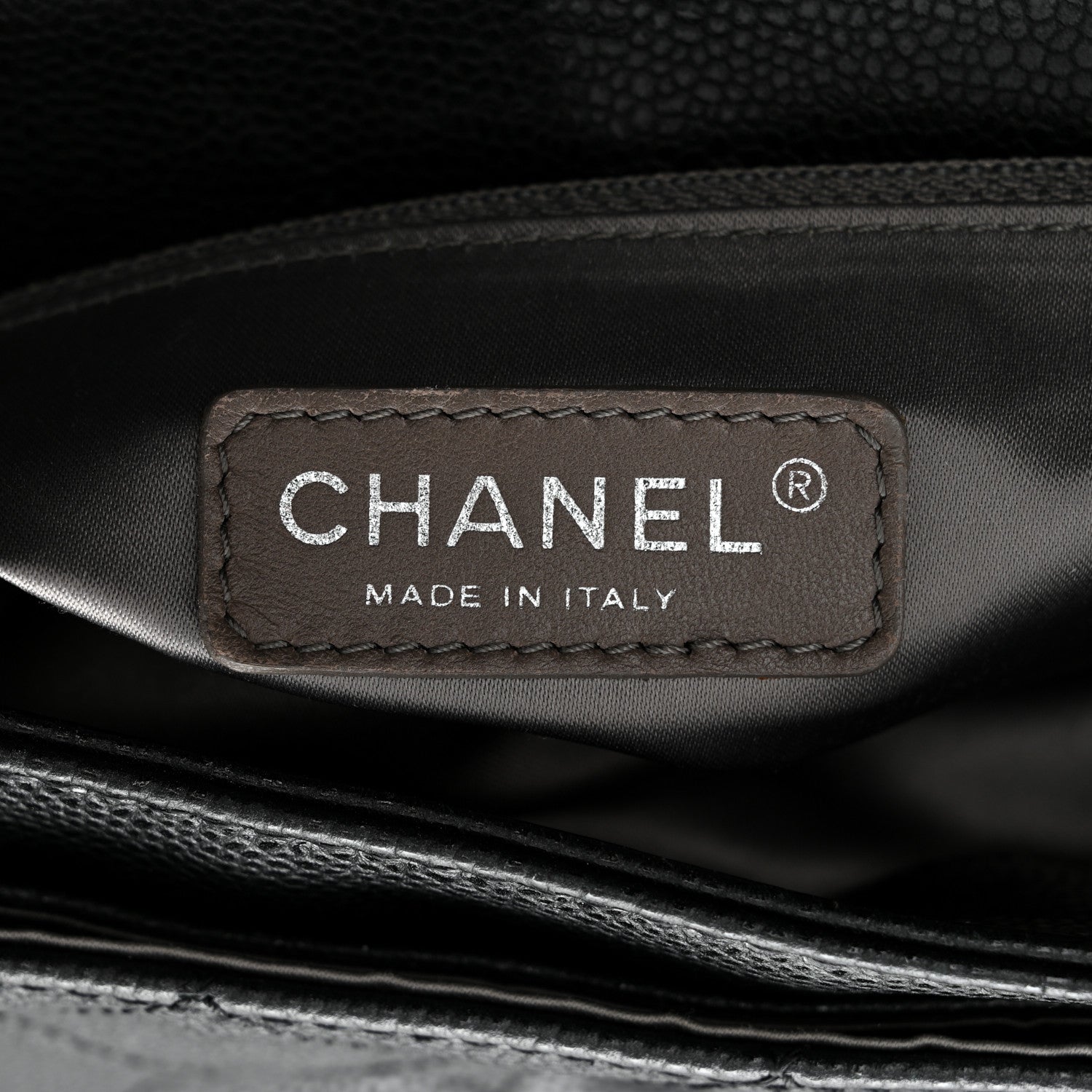 Chanel GLAZED CAVIAR COCO RIDER FLAP Shoulder Bag