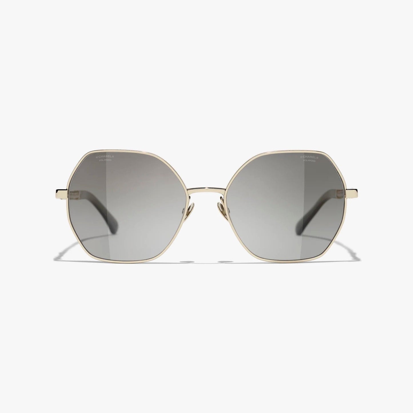 Chanel Gold & Black Square Sunglasses Bag