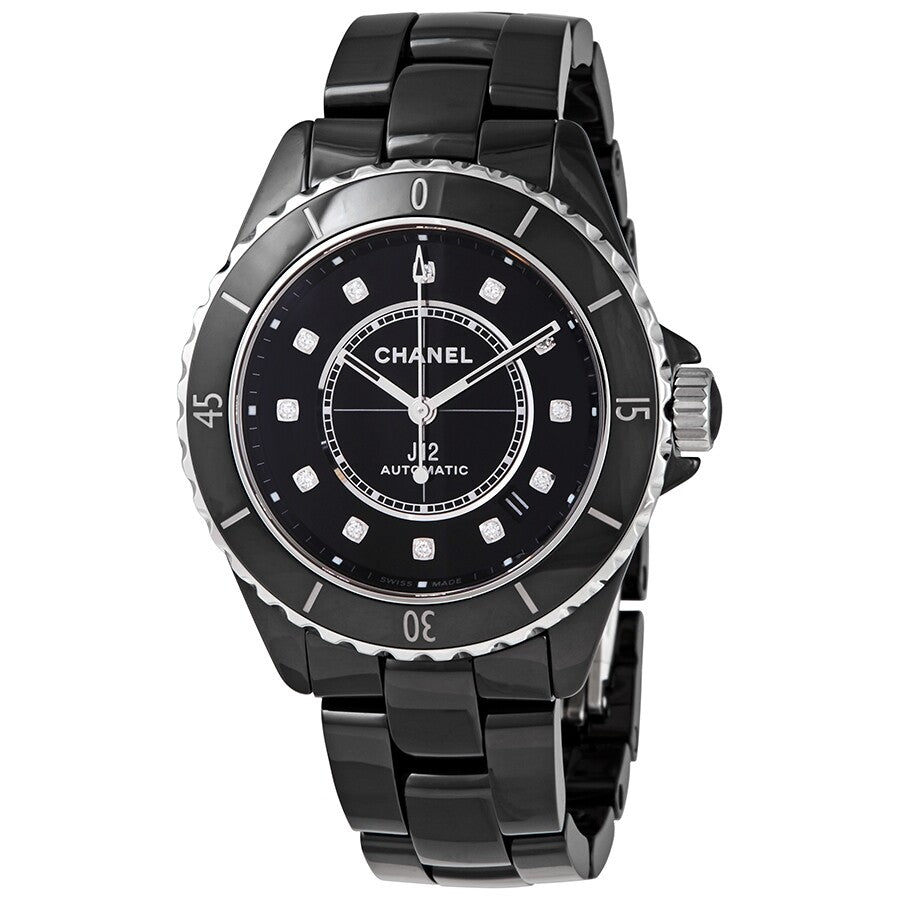 Chanel J12 Automatic Diamond Black Dial