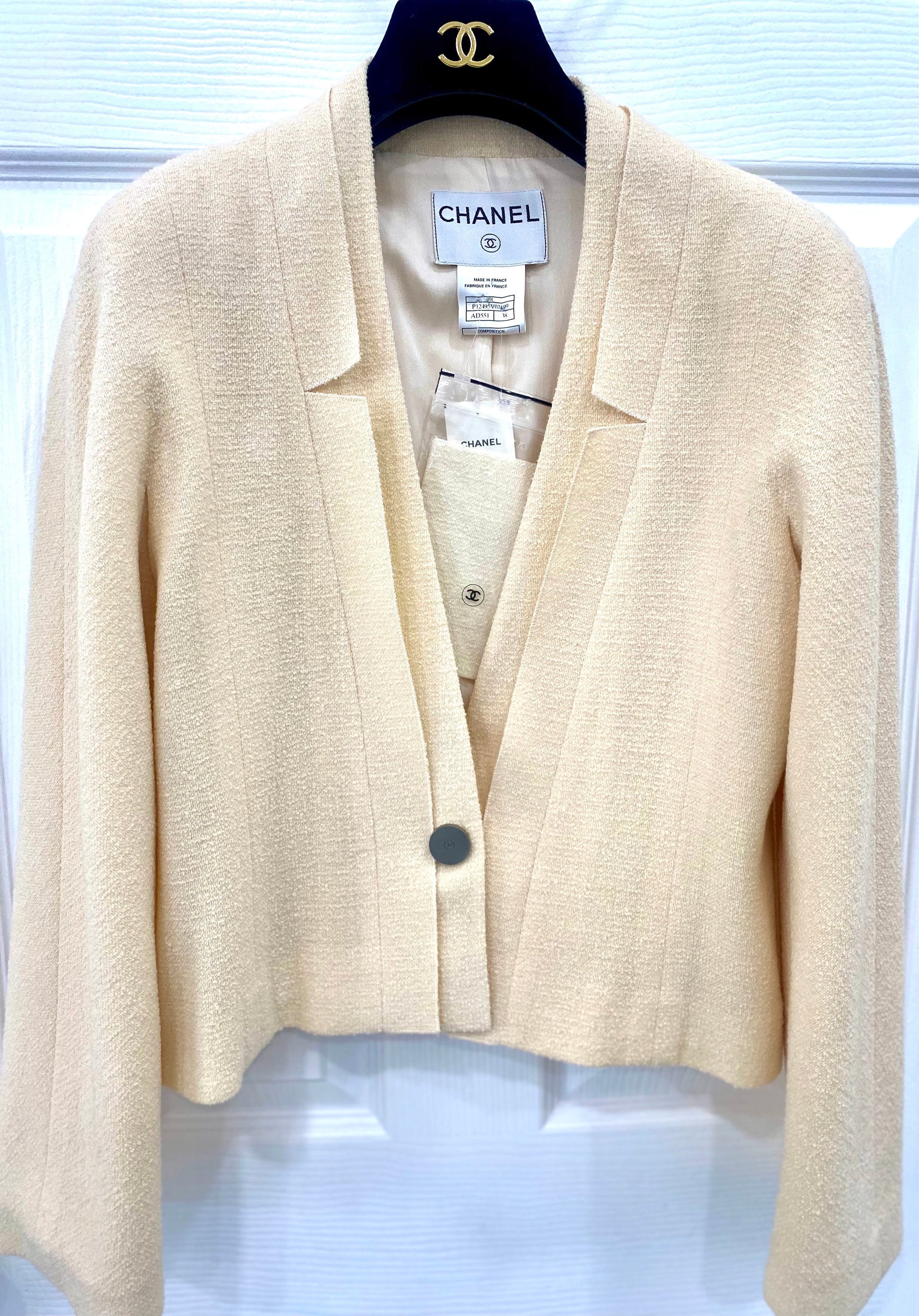 Chanel Laine Wool Silk Blazer Bag