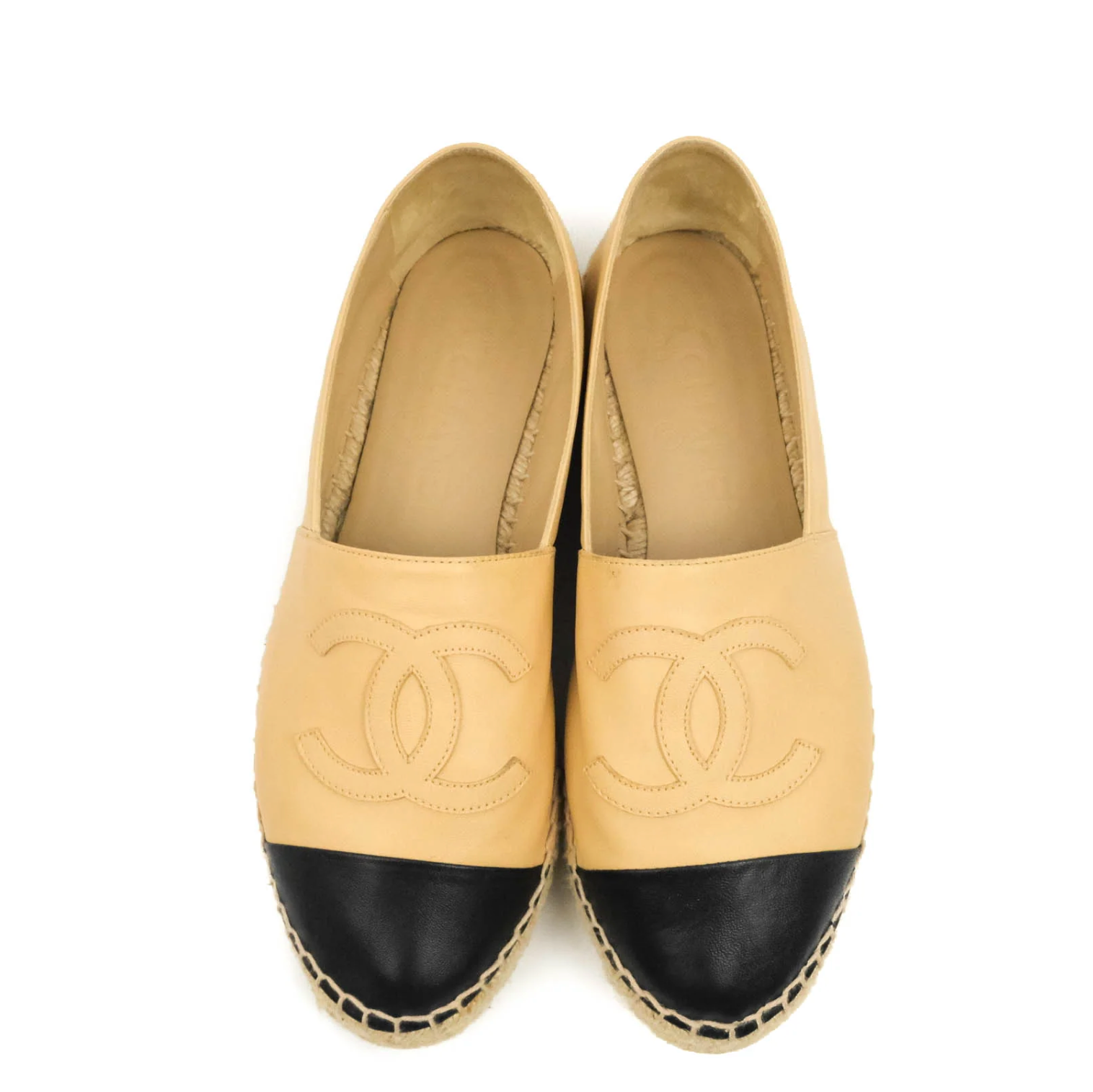 Chanel CC Lambskin Espadrilles Women Shoes