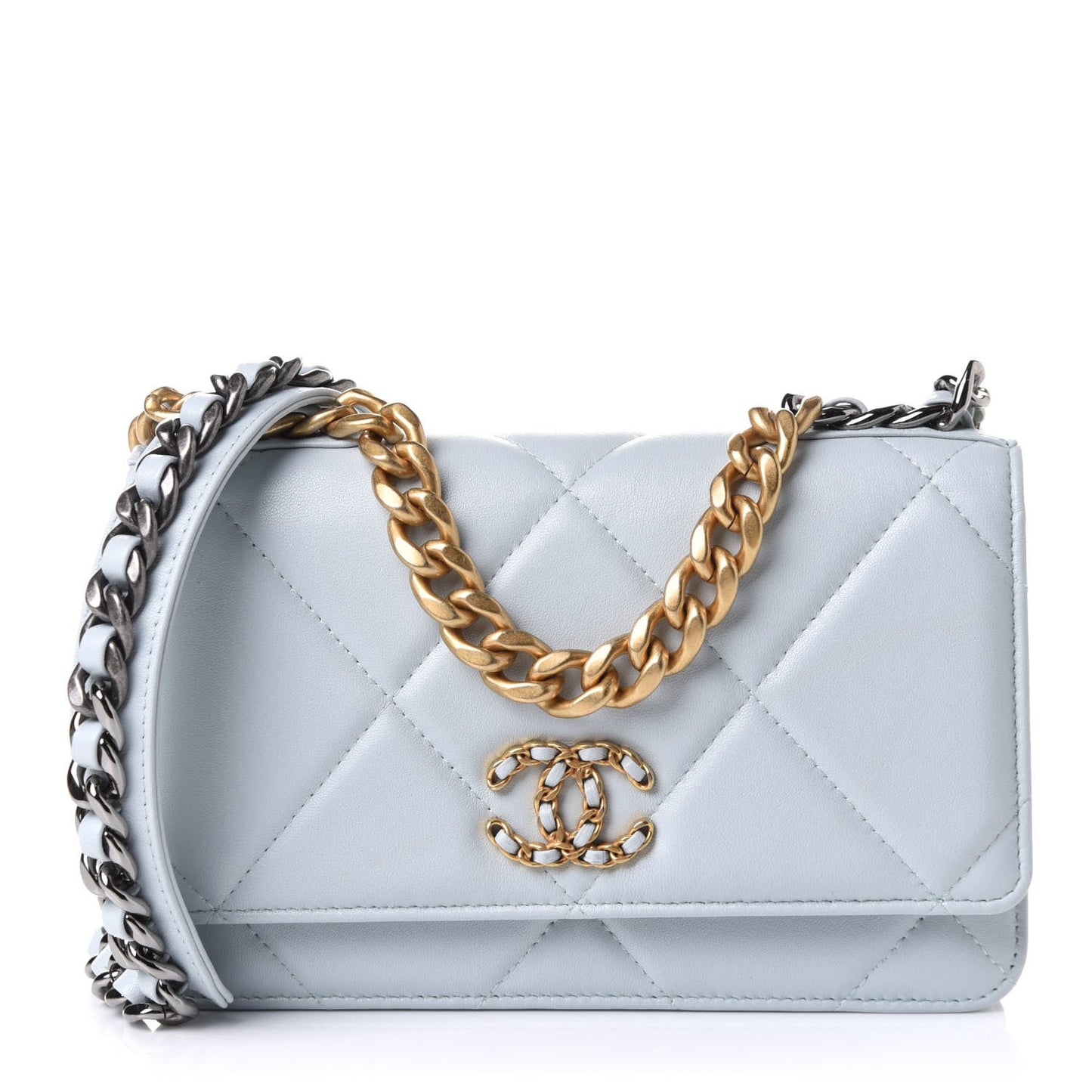 Chanel Lambskin Quilted Chanel 19 Wallet on Chain 20B69F7F F332 4323 9669 F19B58A9D7B7