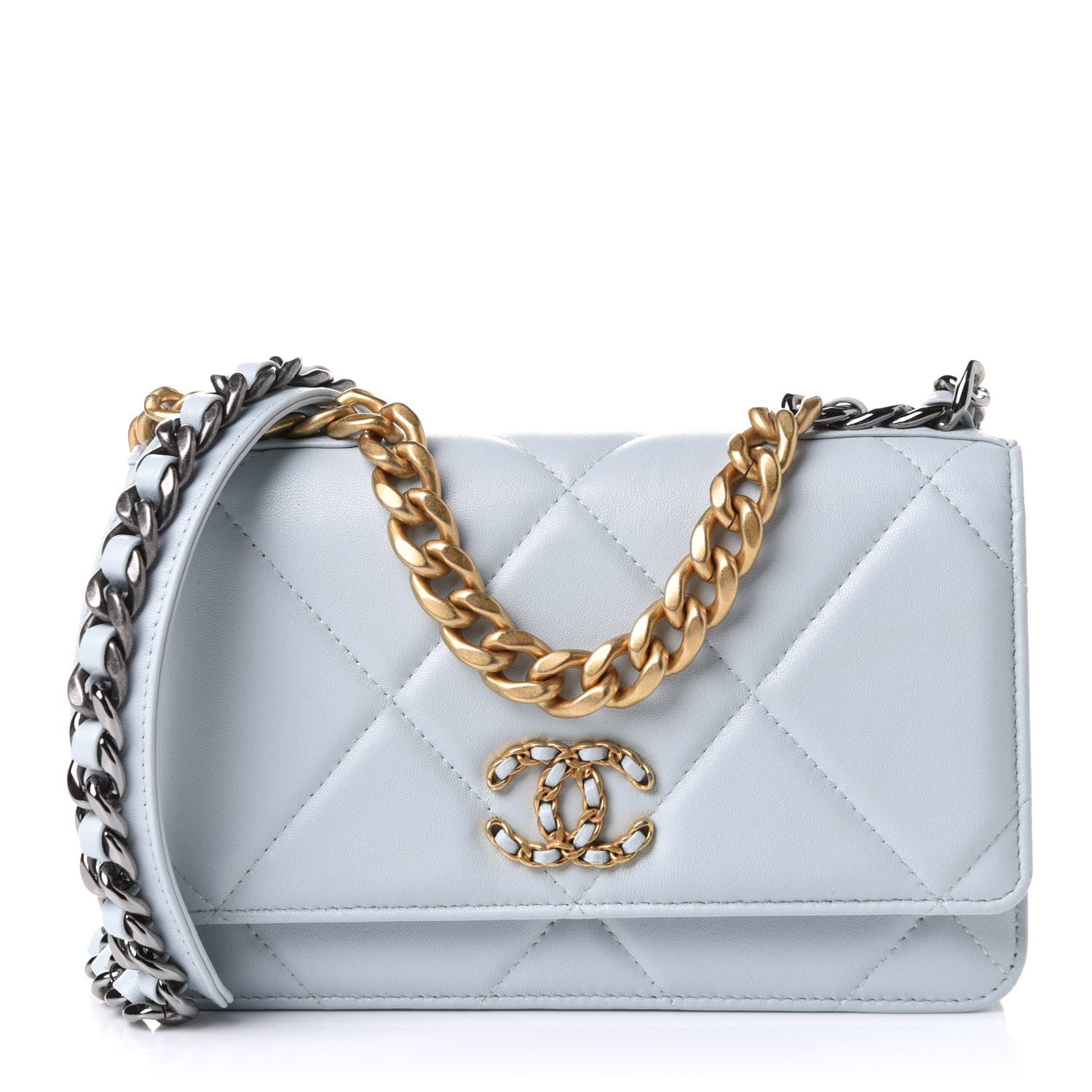 Chanel Lambskin Quilted Chanel 19 Wallet on Chain 20B69F7F F332 4323 9669 F19B58A9D7B7