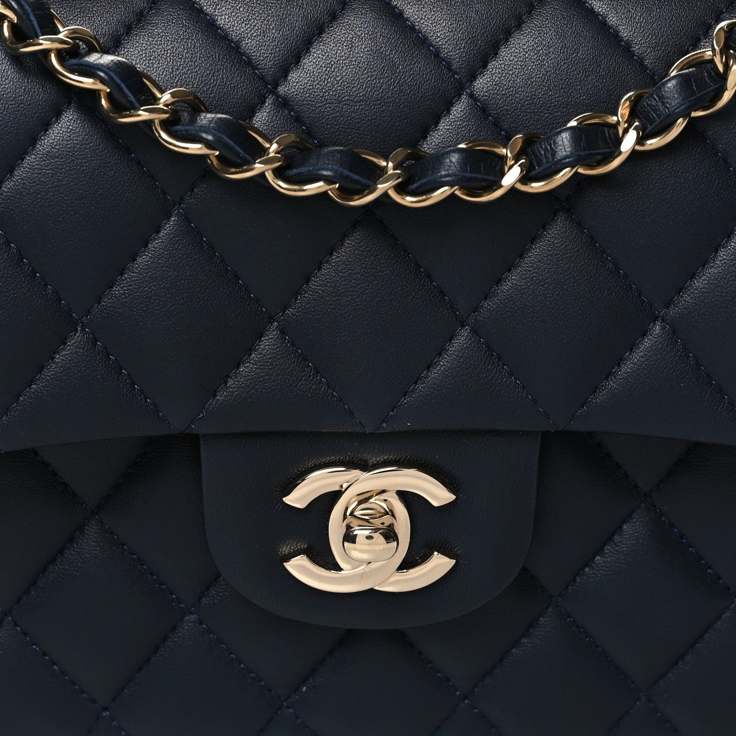 Chanel QUILTED LAMBSKIN DOUBLE FLAP Small Shoulder Bag