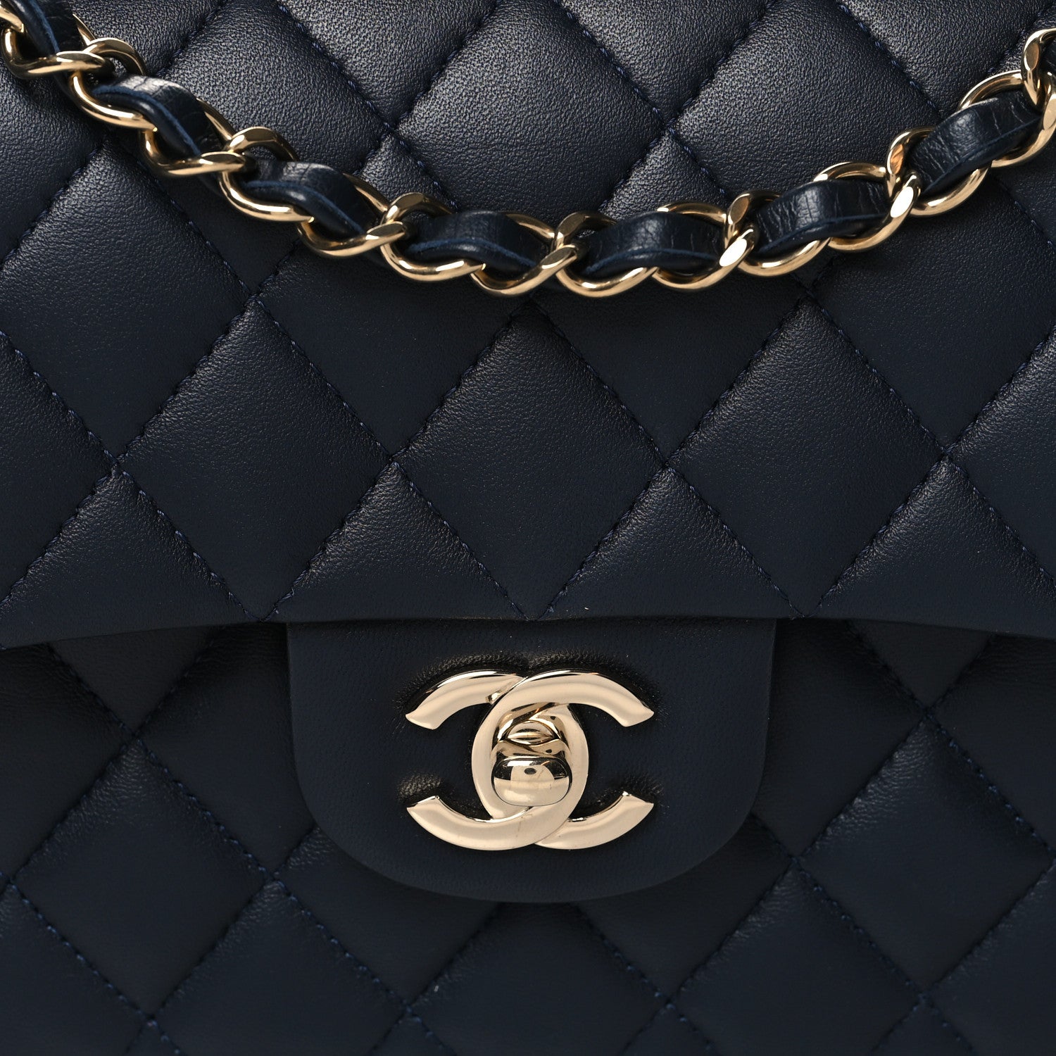Chanel QUILTED LAMBSKIN DOUBLE FLAP Small Shoulder Bag