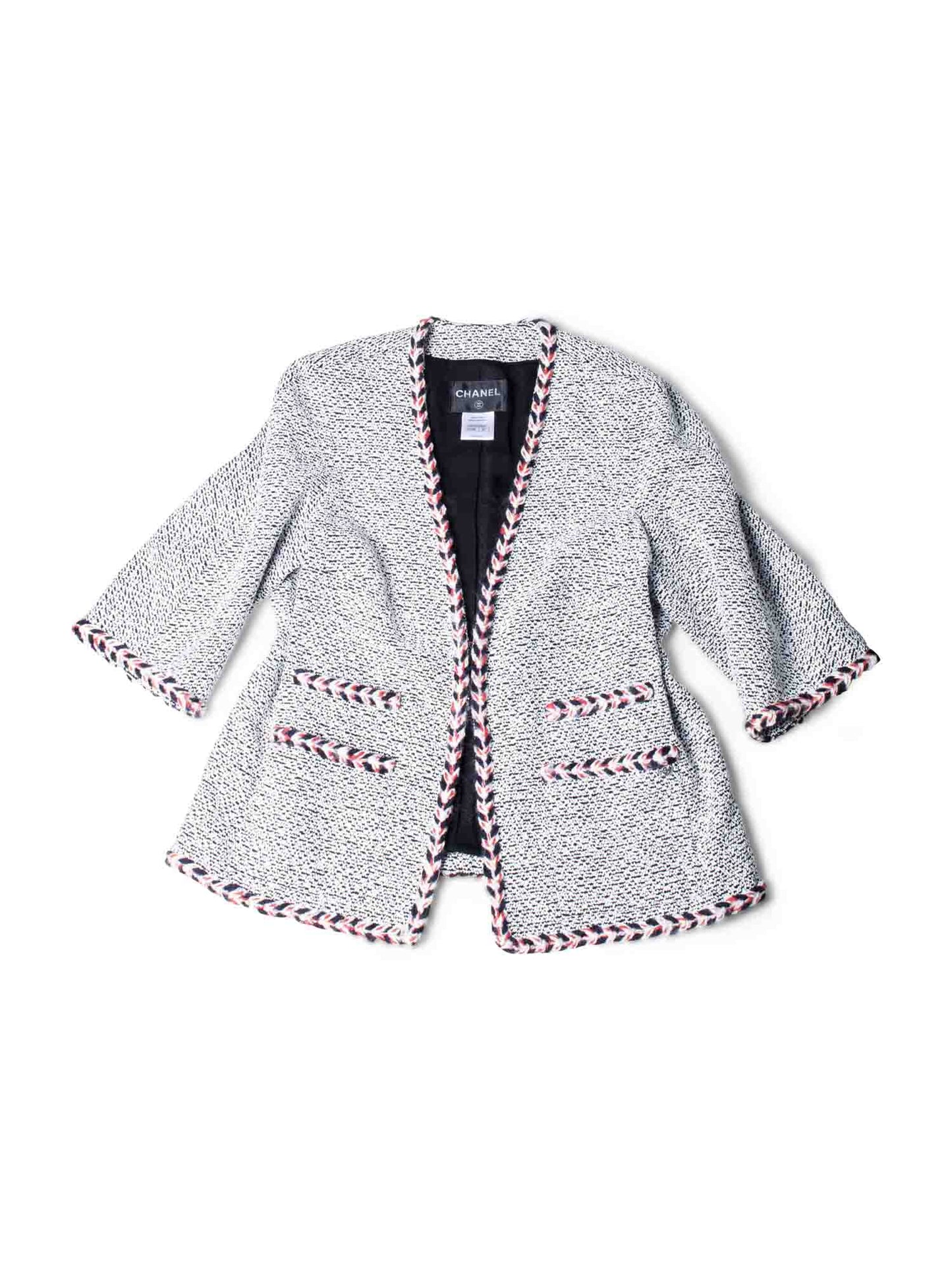 Chanel Lesage Tweed Fringe Jacket Multicolor