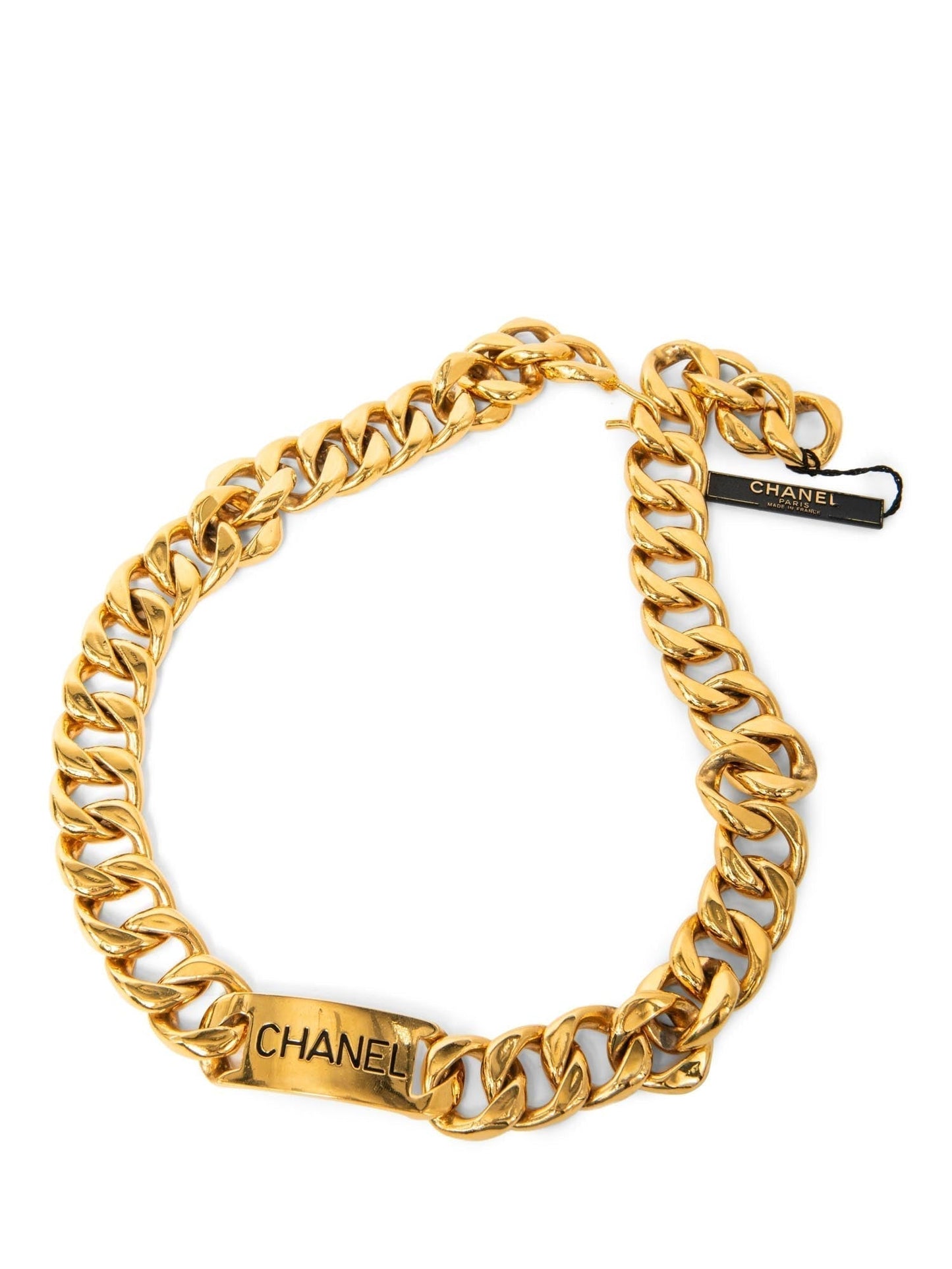 Chanel Logo K Gold Plated Chunky Chain Belt