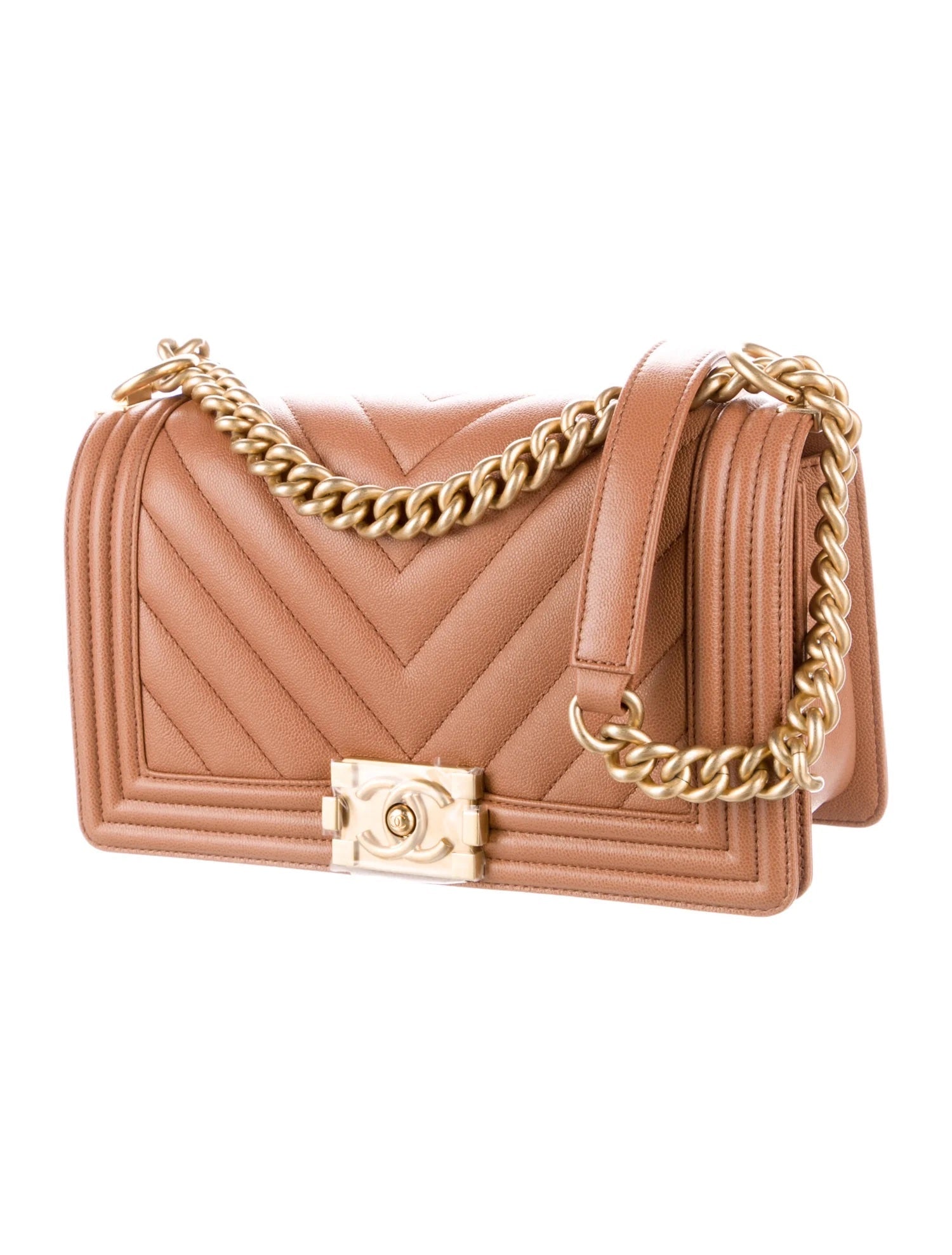 Chanel CC BOY CHEVRON QUILTED CALFSKIN Handbag