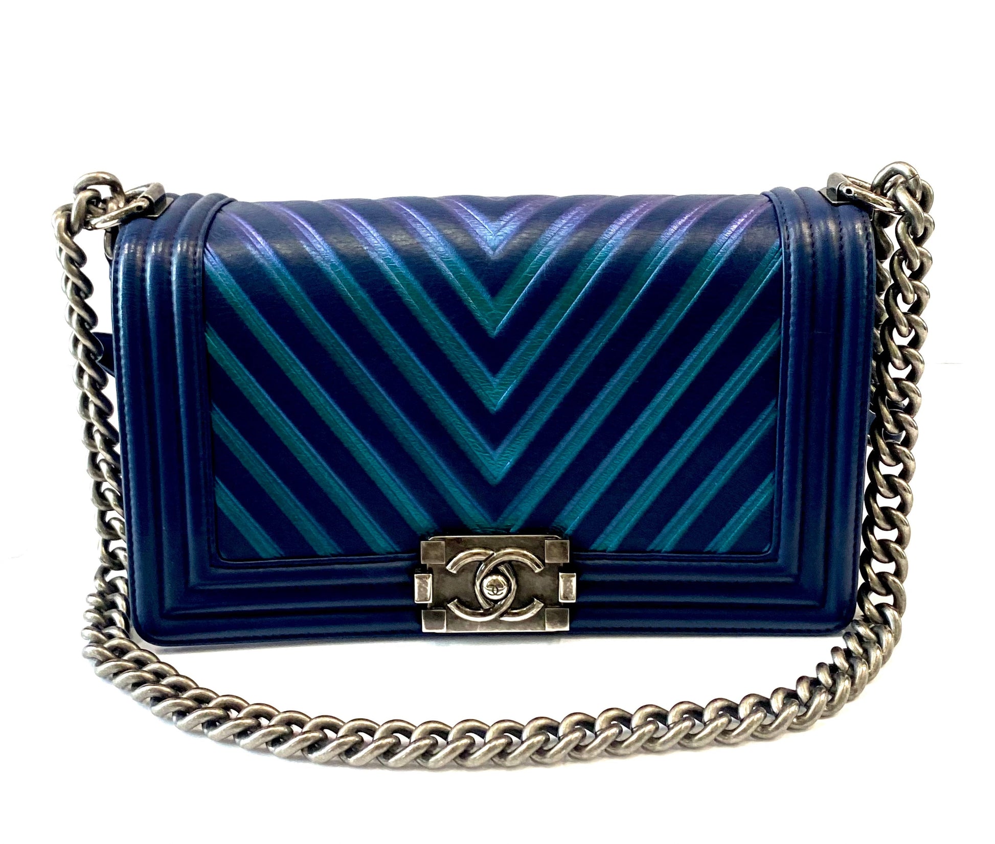 Chanel CHEVRON LAMBSKIN BOY Handbag