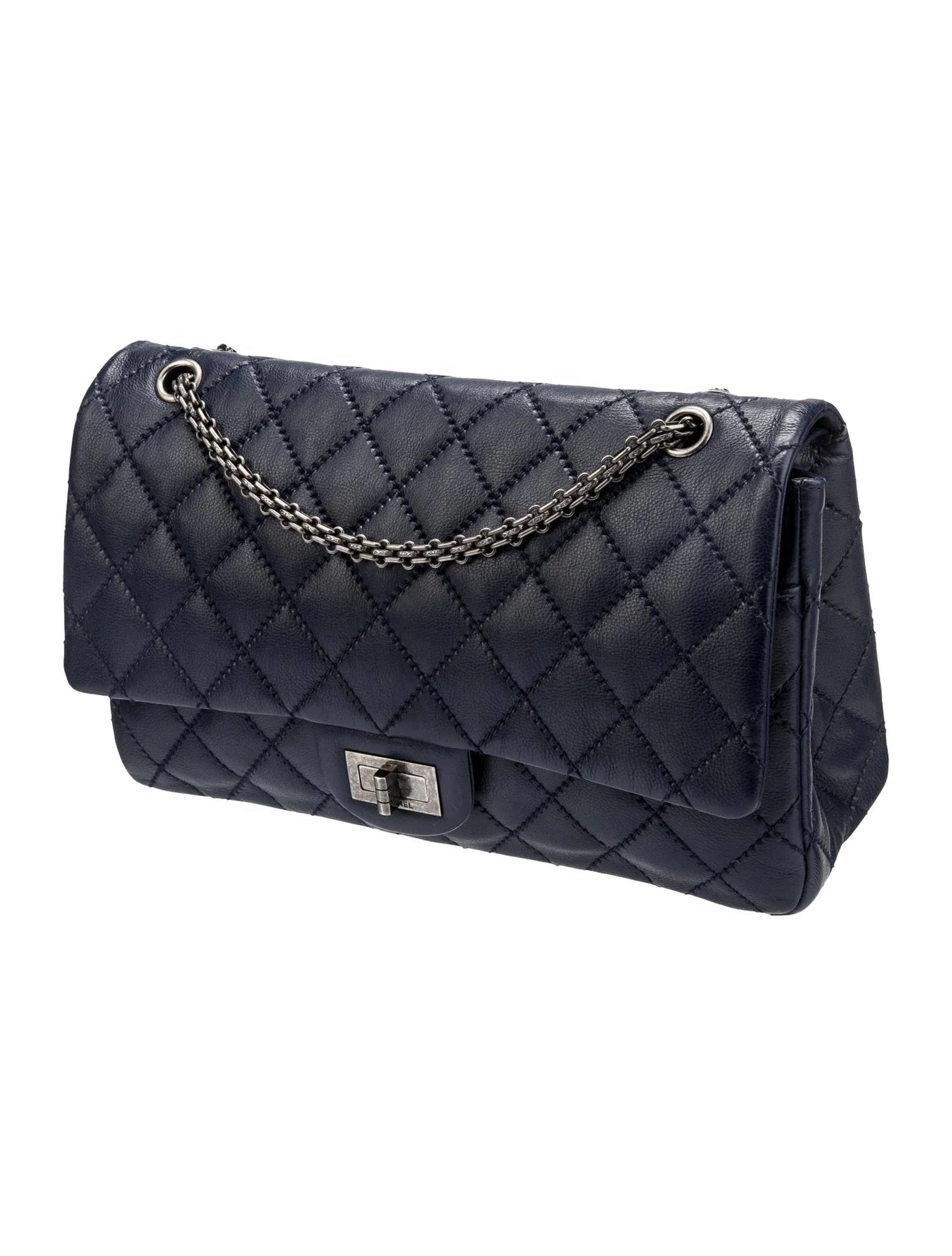 Chanel 2.55 REISSUE DOUBLE FLAP CALFSKIN 226 Leather Shoulder Bag