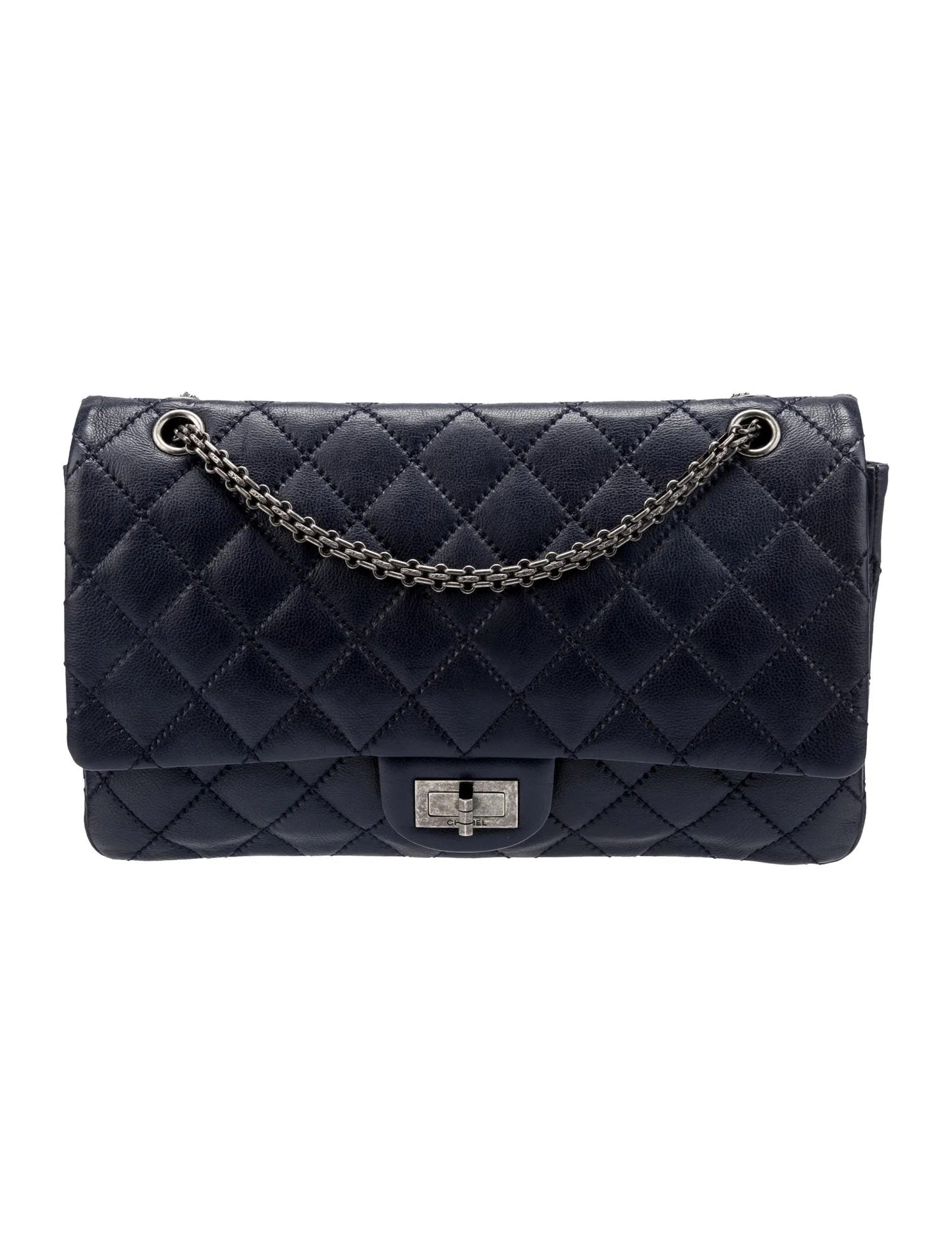 Chanel 2.55 REISSUE DOUBLE FLAP CALFSKIN 226 Leather Shoulder Bag