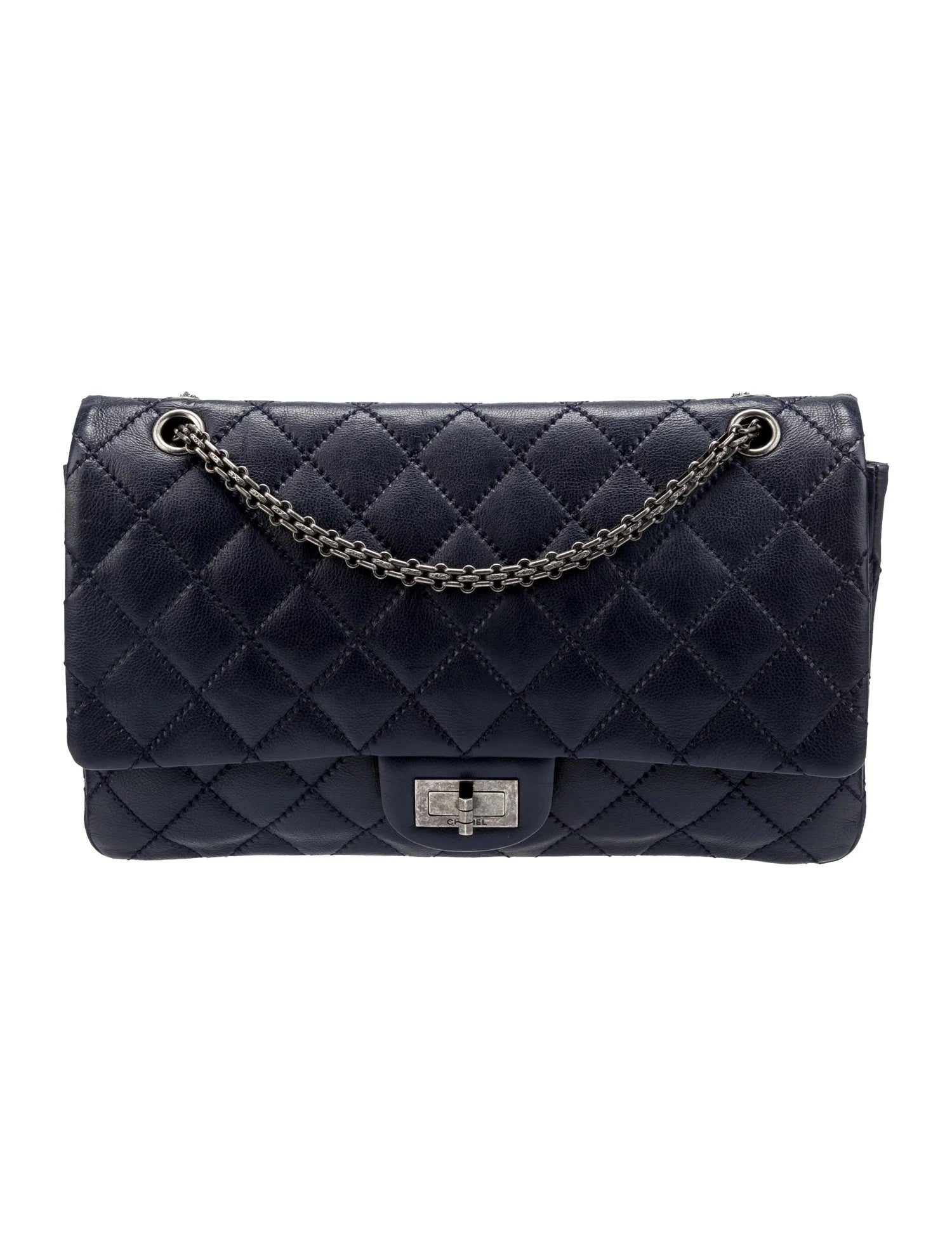 Chanel 2.55 REISSUE DOUBLE FLAP CALFSKIN 226 Leather Shoulder Bag