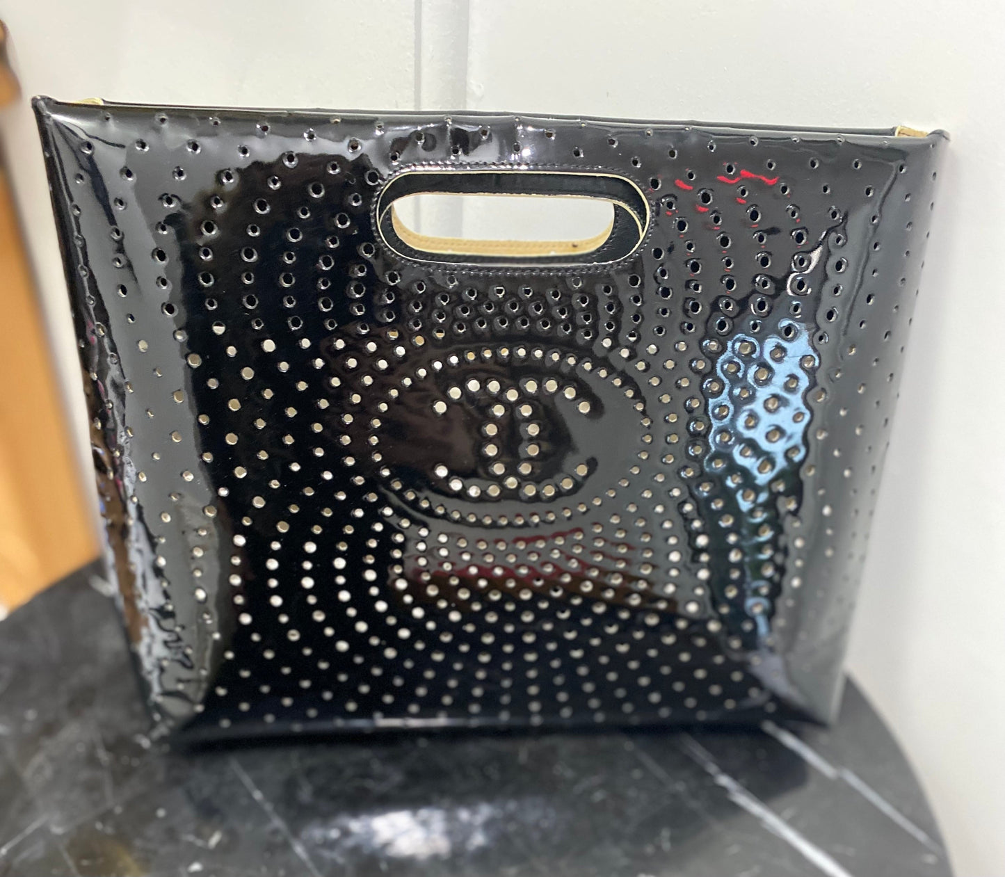 Chanel CC PATENT Clutch Bag