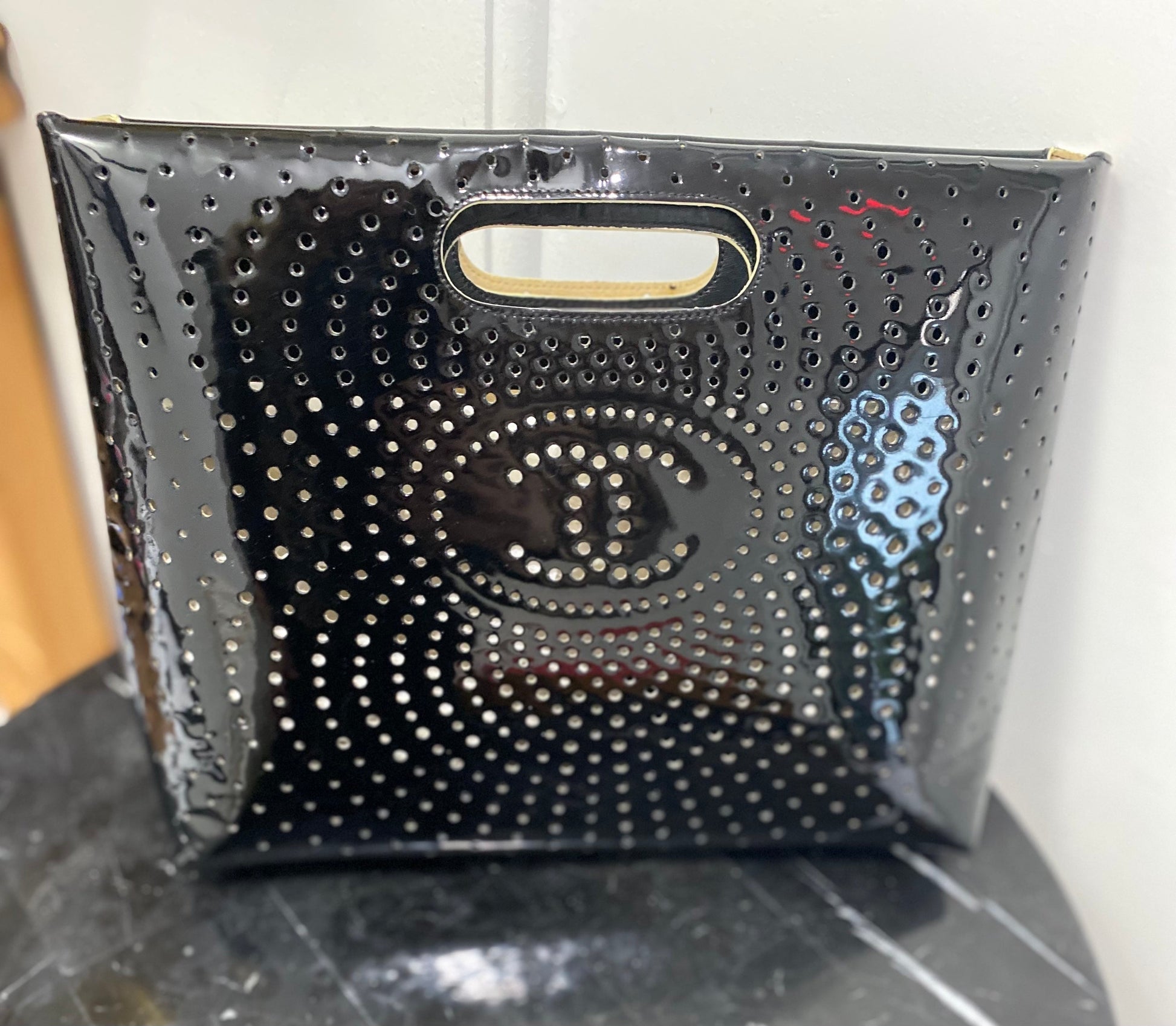 Chanel CC PATENT Clutch Bag