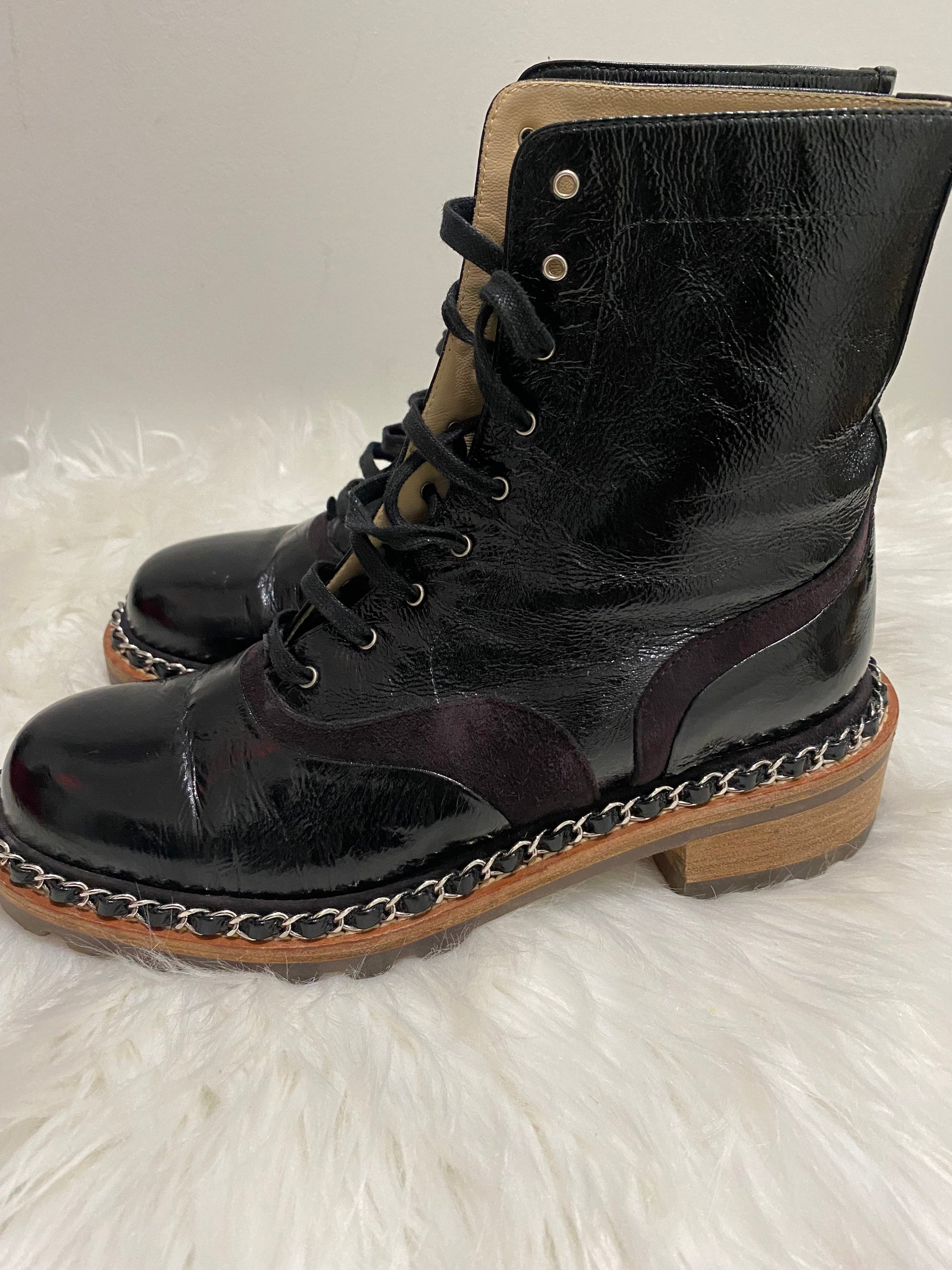 Chanel Paris Salzburg Chain Boots for Women