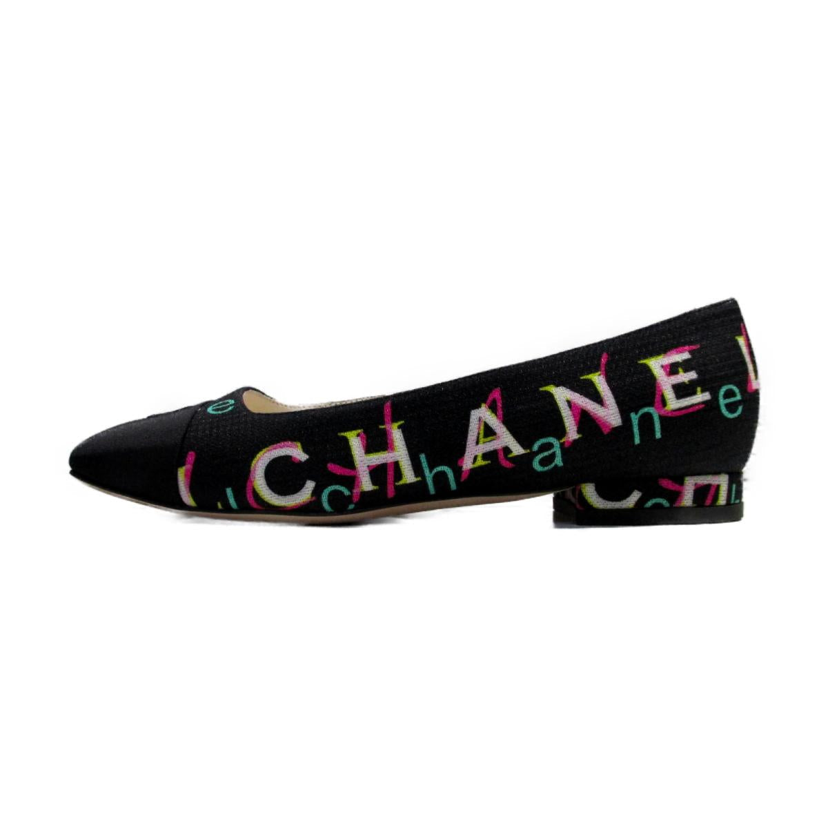 Chanel Multicolor Print Pumps Women Shoes