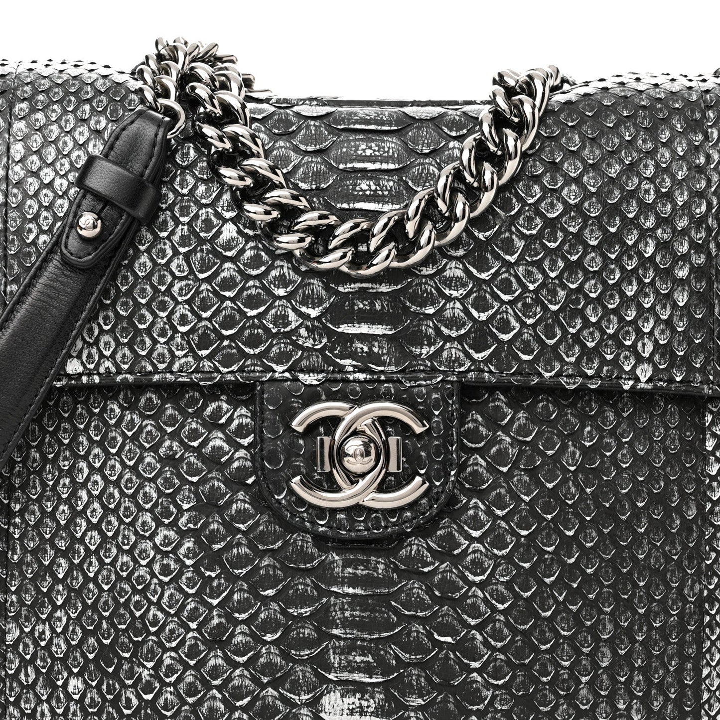 Chanel CC PYTHON PERFECT EDGE SLAP Shoulder Bag