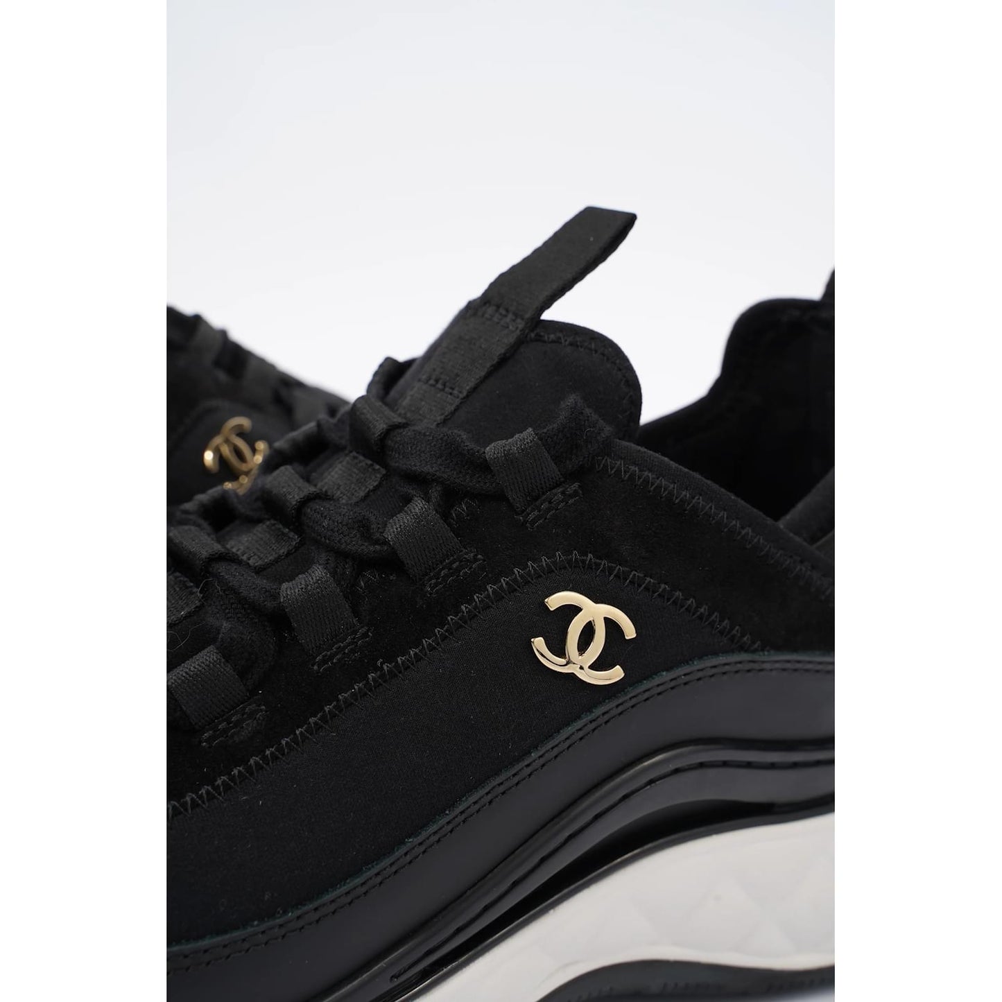 Chanel Quilted CC Trainer Sneakers for Women