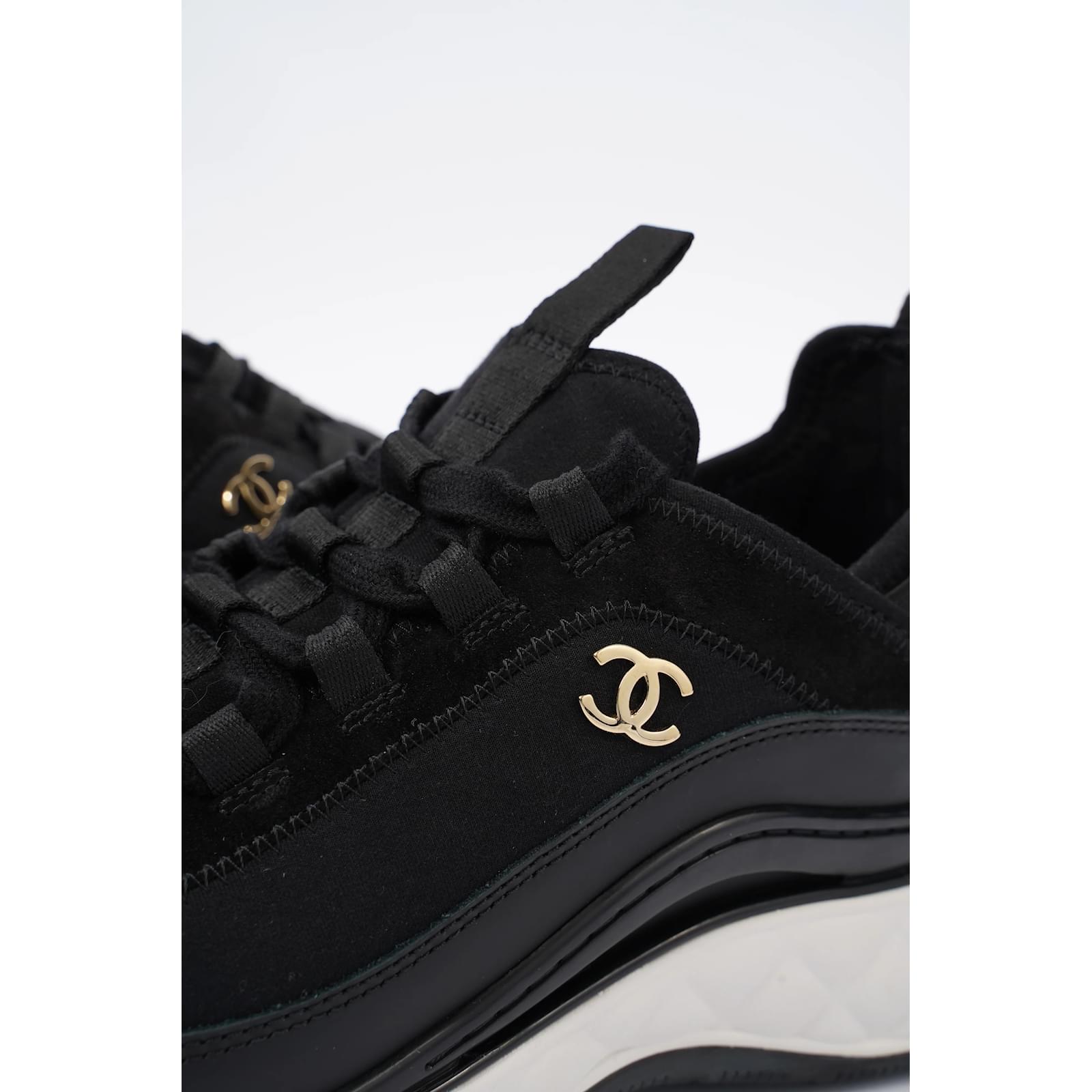 Chanel Quilted CC Trainer Sneakers for Women
