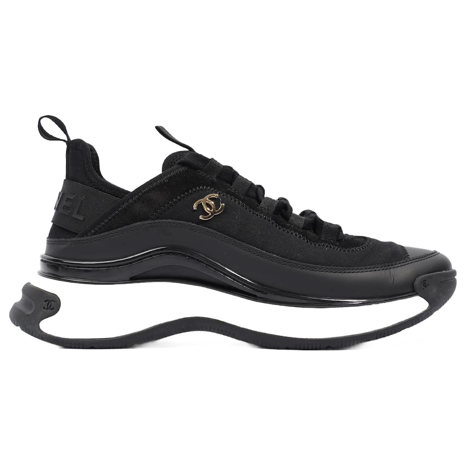 Chanel Quilted CC Trainer Sneakers for Women