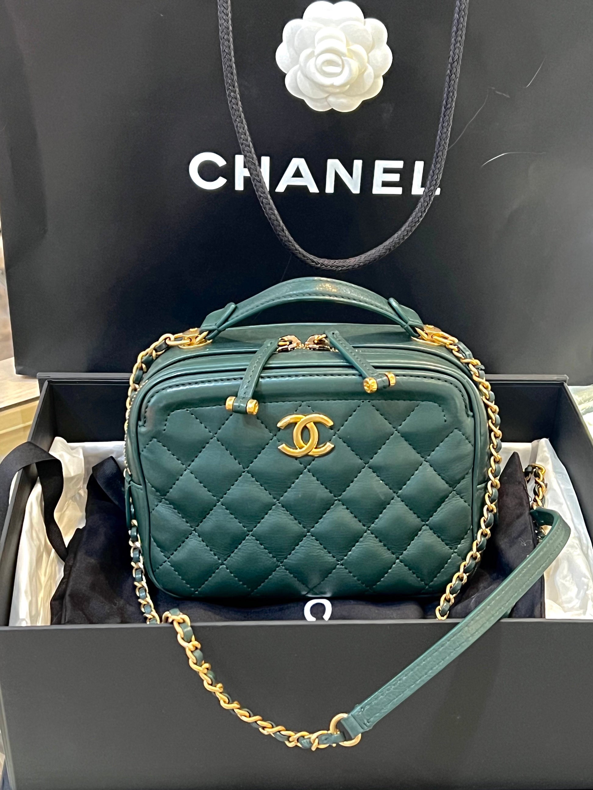 Chanel QUILTED CC VANITY 2WAY Shoulder Bag