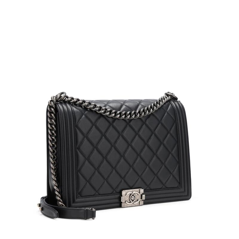 Chanel QUILTED CALFSKIN BOY HARDWARE Handbag