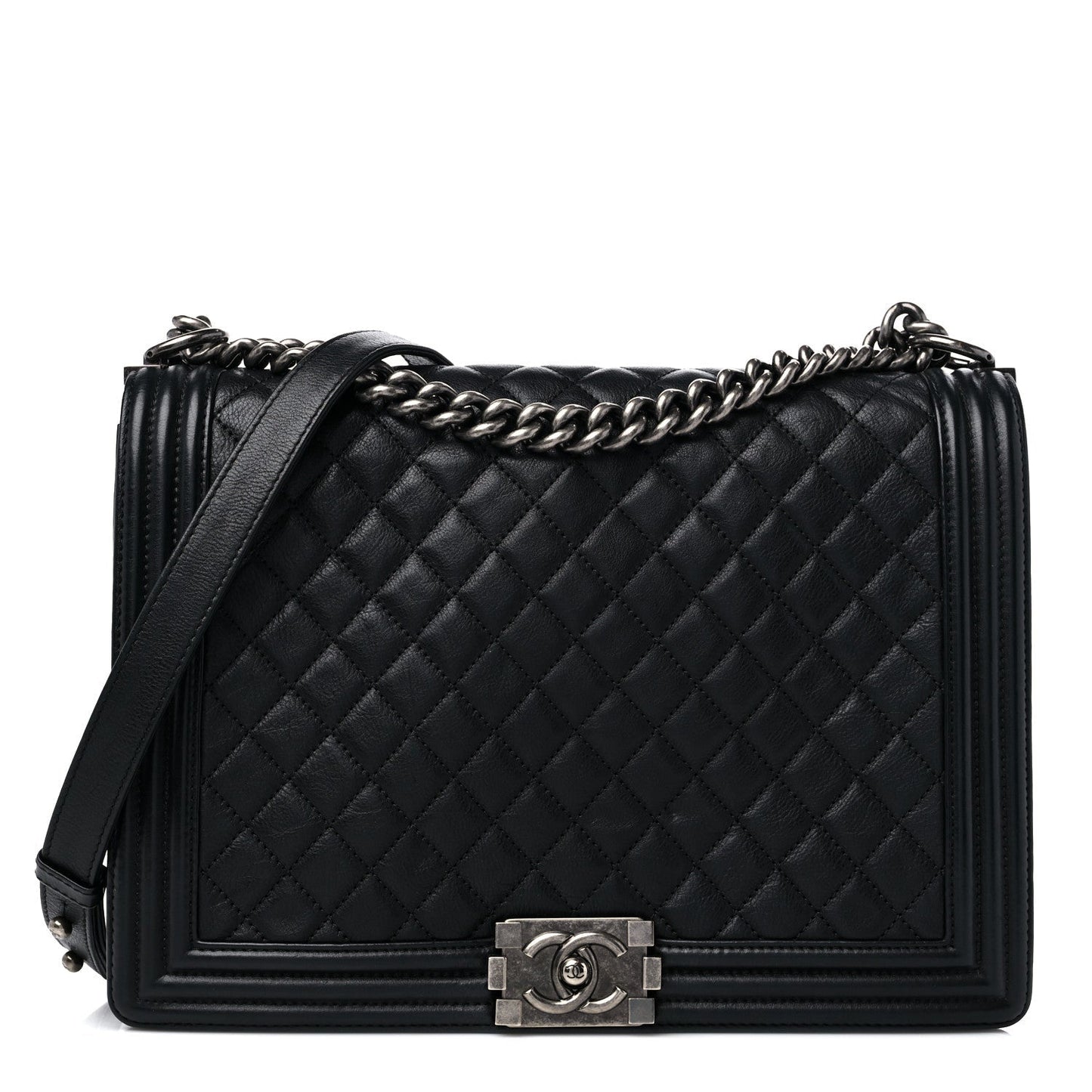 Chanel QUILTED CALFSKIN BOY HARDWARE Handbag