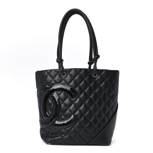 Chanel QUILTED CALFSKIN CAMBON LIGNE Small Tote Bag