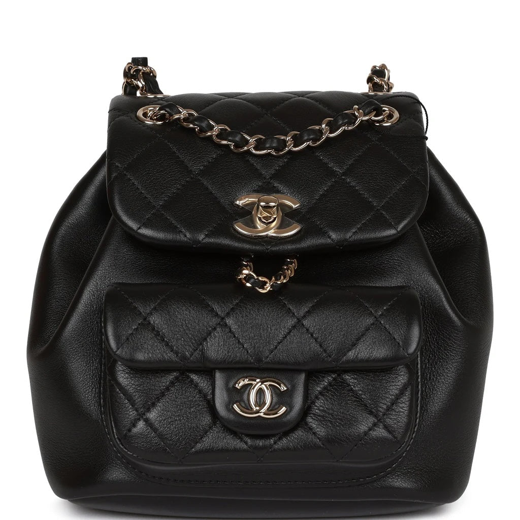Chanel CC QUILTED LAMBSKIN DUMA BACKPACK