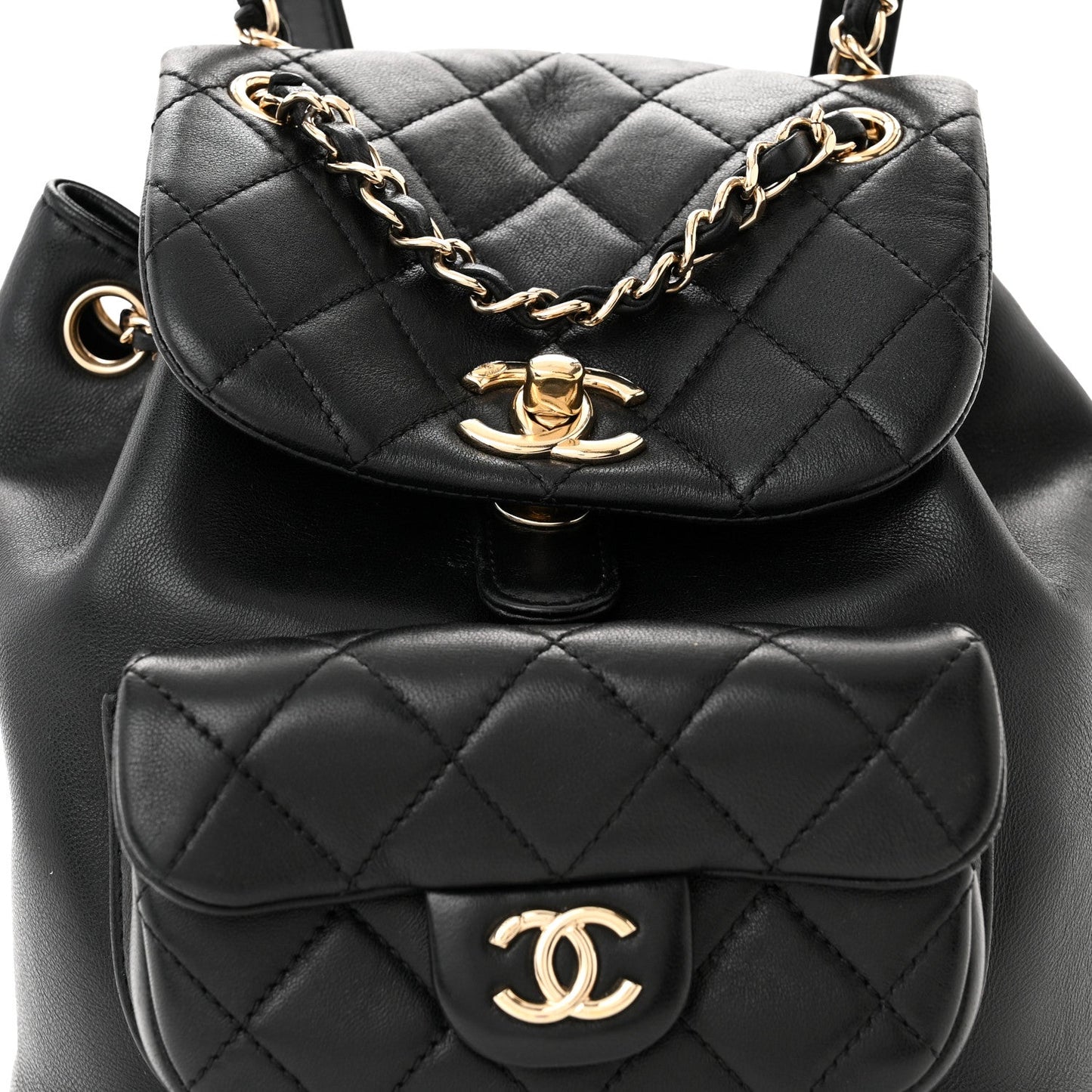 Chanel CC QUILTED LAMBSKIN DUMA BACKPACK