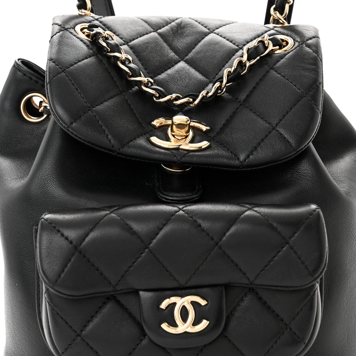 Chanel CC QUILTED LAMBSKIN DUMA BACKPACK
