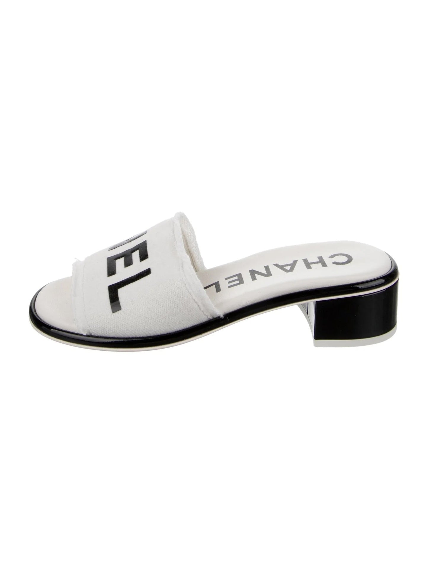 Chanel Raw Edge & Leather Cha Nel Mules for Women
