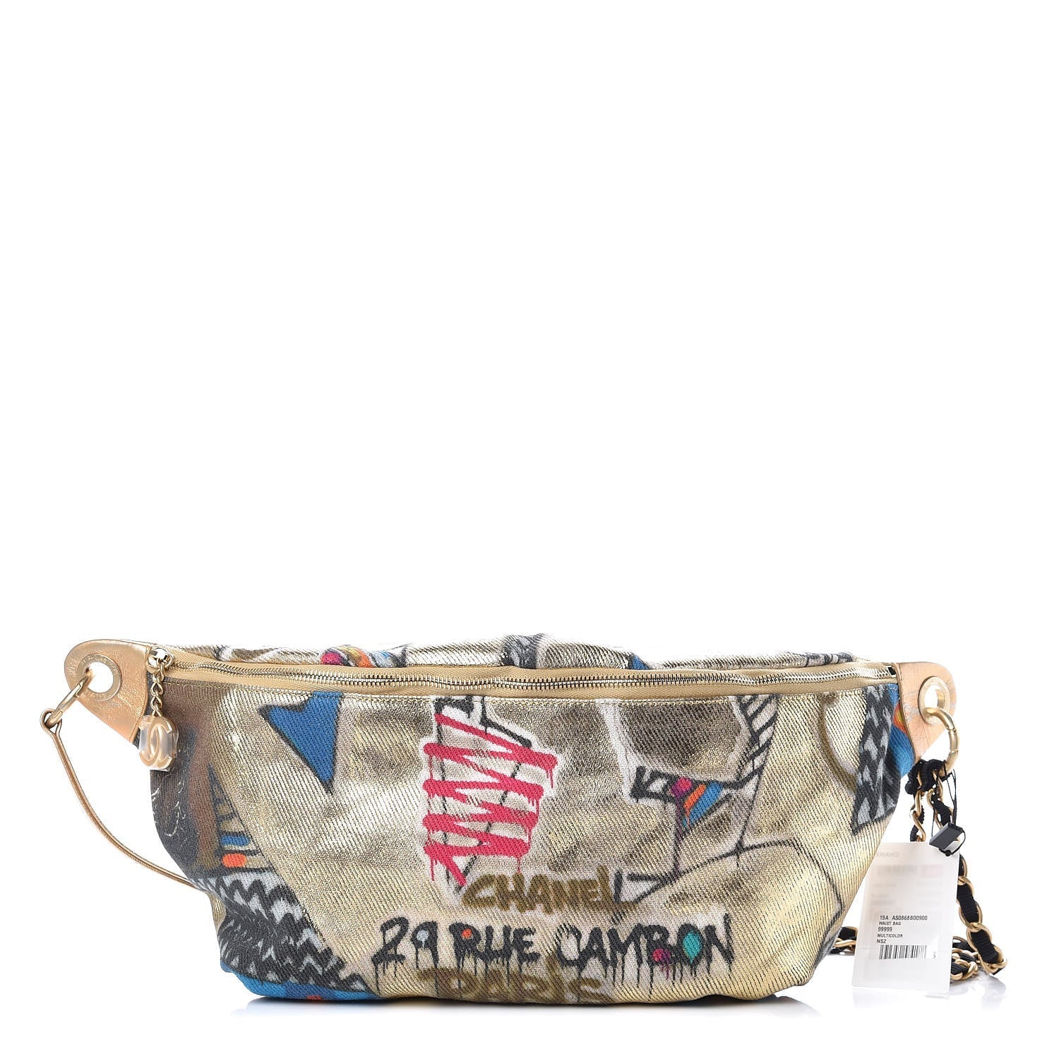 Chanel RUE CAMBON GRAFFITI PRINTED BELT