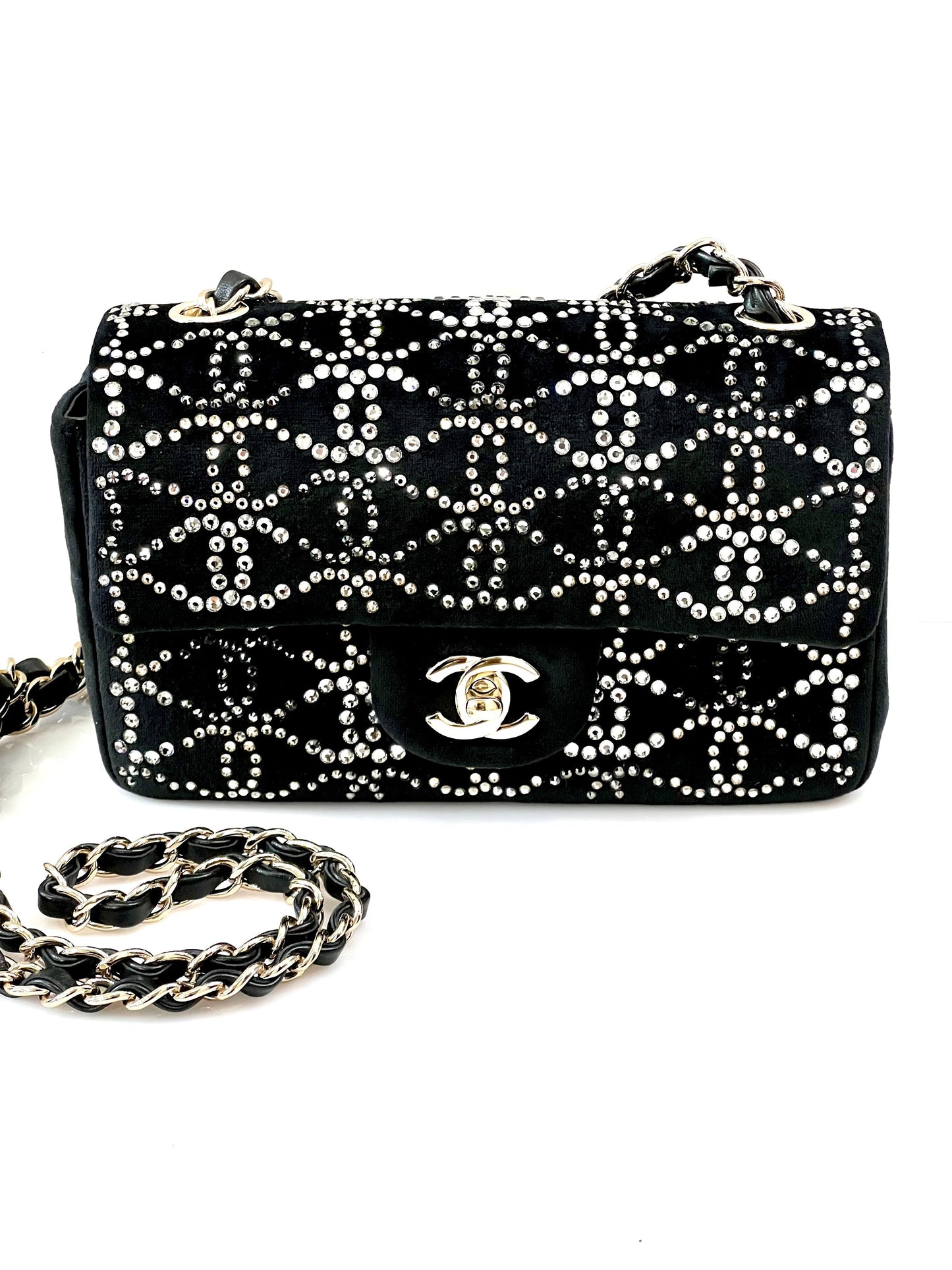 Chanel STRASS CRYSTAL CLASSIC FLAP Shoulder Bag