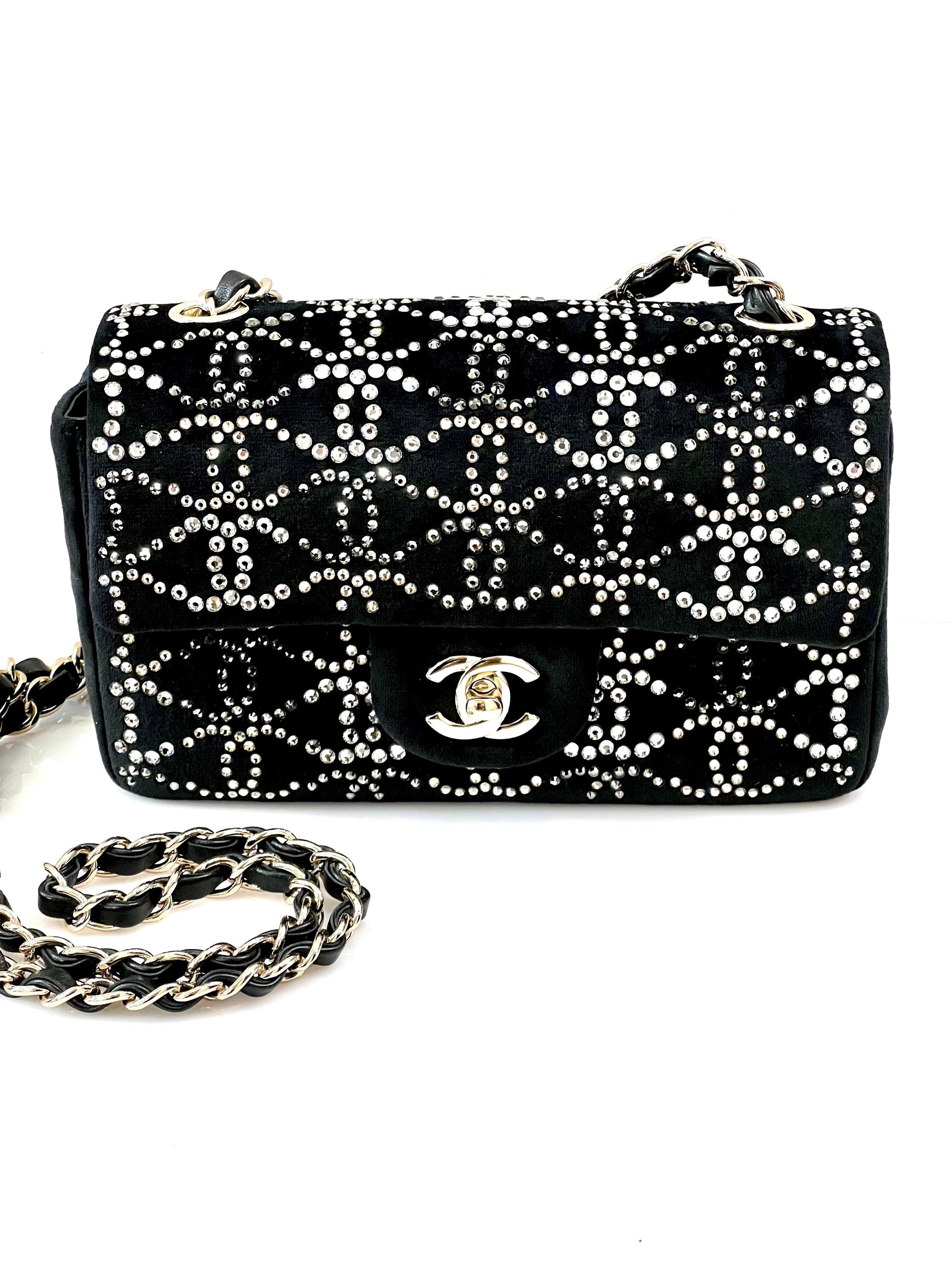 Chanel STRASS CRYSTAL CLASSIC FLAP Shoulder Bag