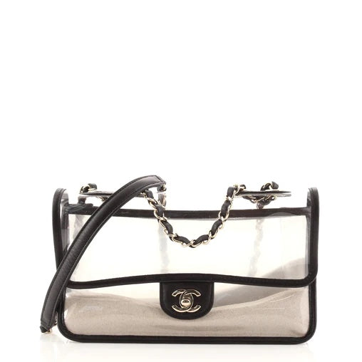 Chanel SAND BY SEA PVC & LAMBSKIN Shoulder Bag