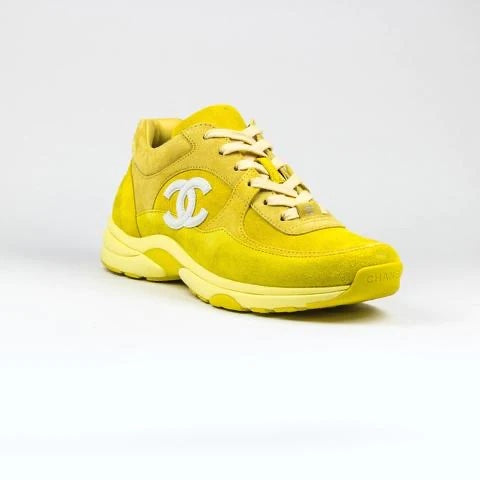 Chanel CC Suede Calfskin Sneakers for Women