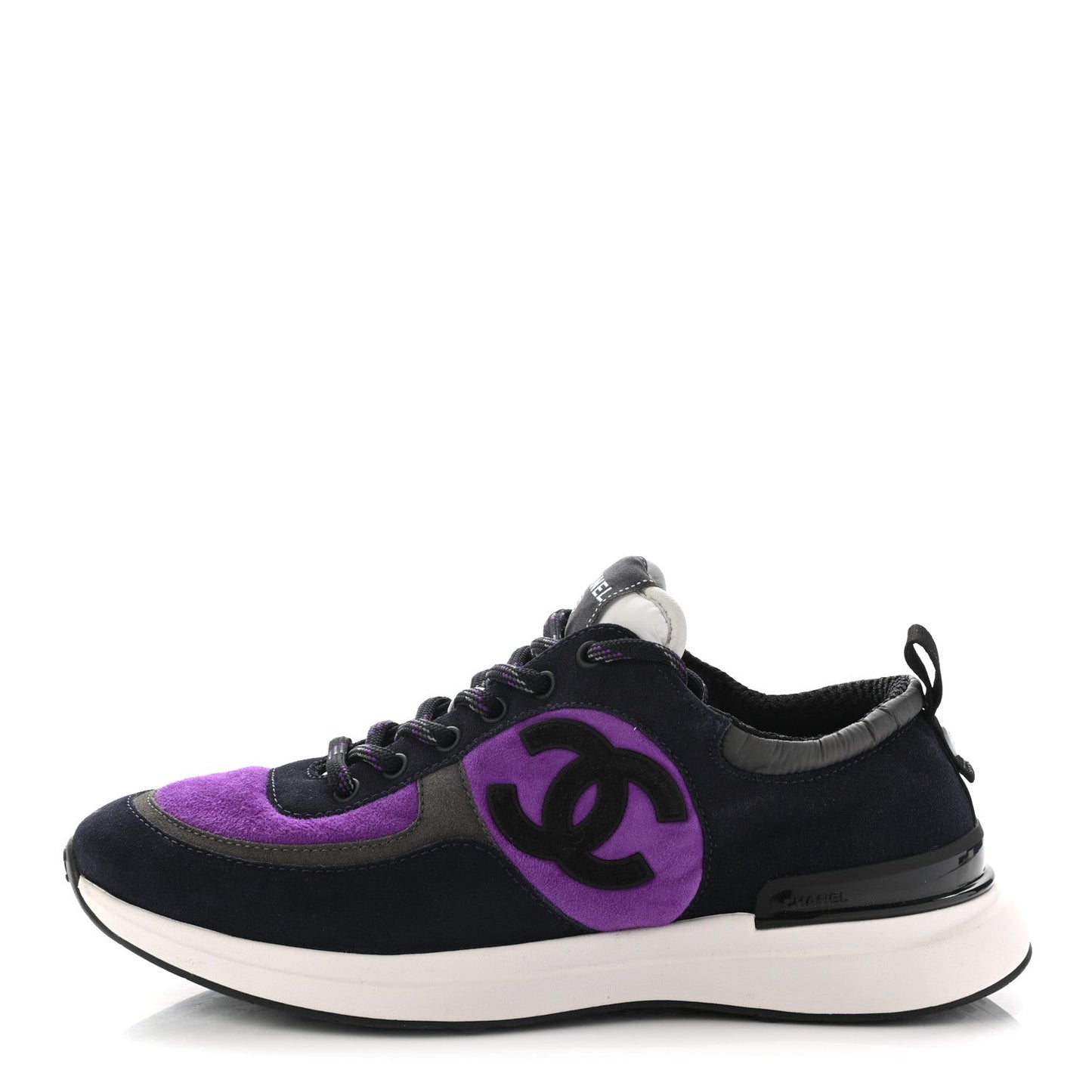 Chanel CC Suede Calfskin Sneakers for Women