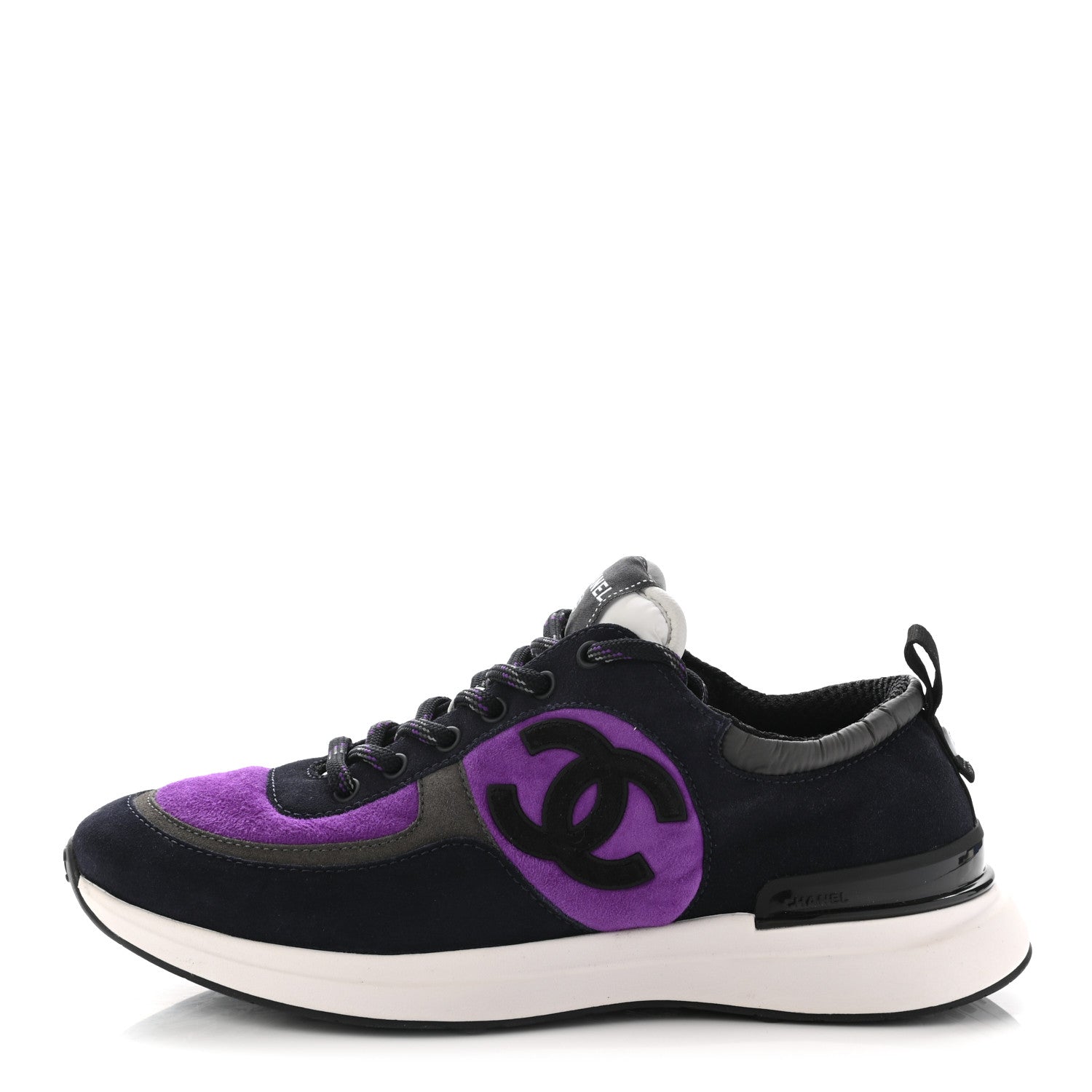 Chanel CC Suede Calfskin Sneakers for Women