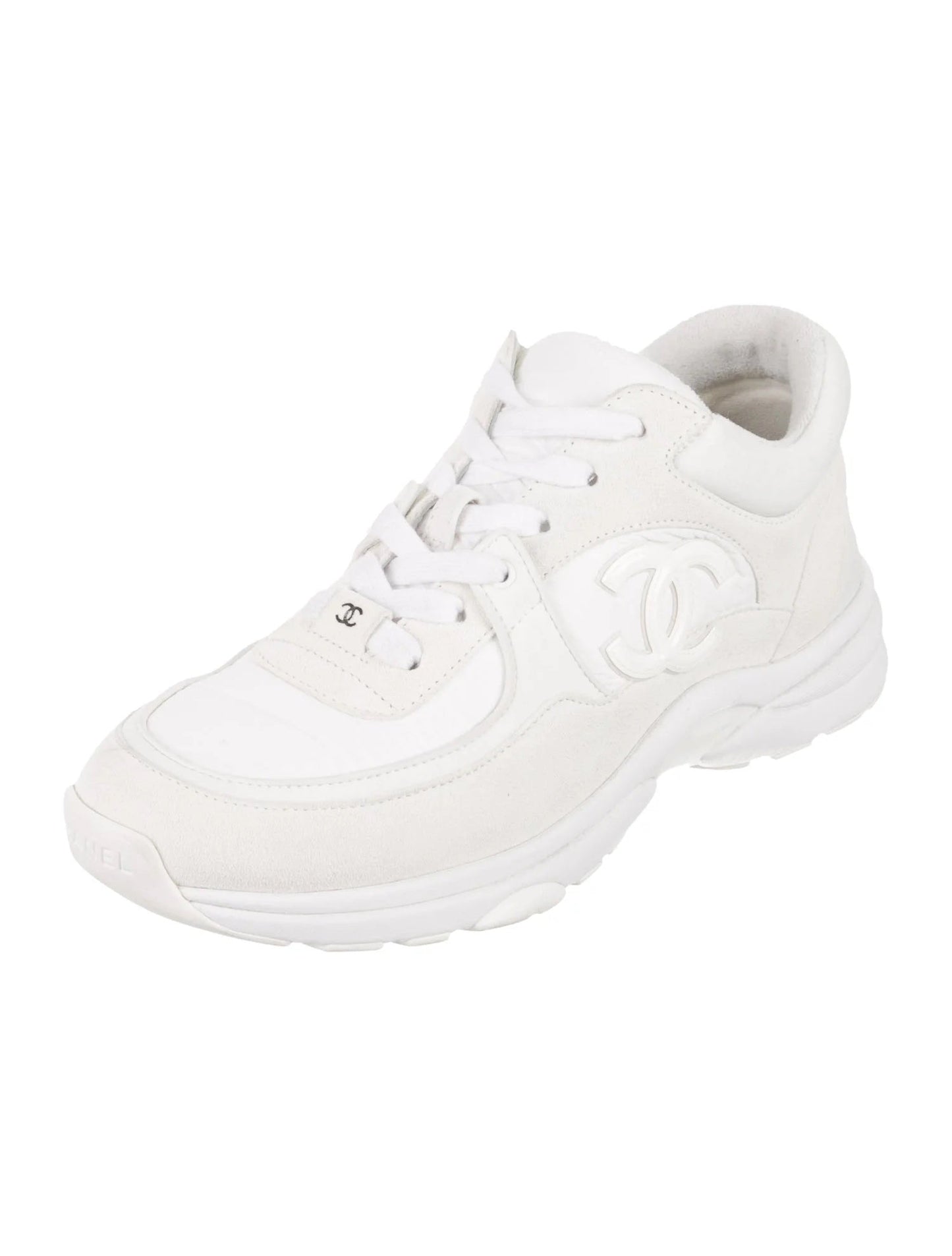 Chanel Suede Calfskin CC Sneakers for Women