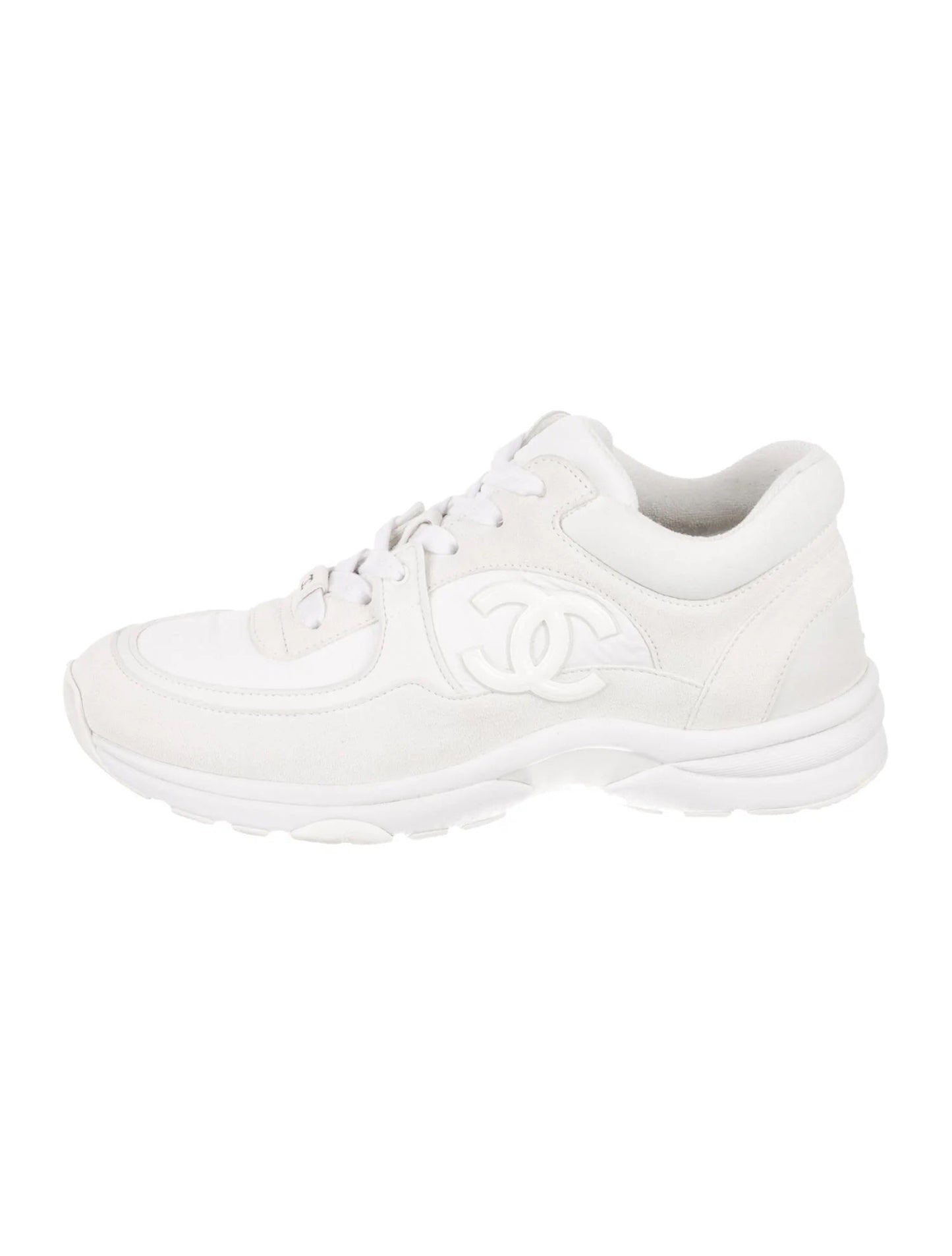 Chanel Suede Calfskin CC Sneakers for Women