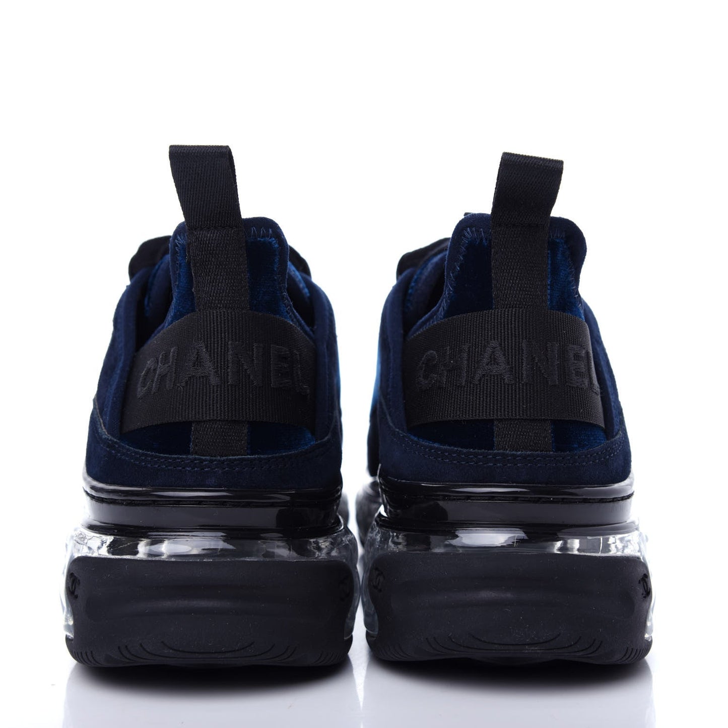 CHANEL SUEDE CALFSKIN VELVET GROSGRAIN CC SNEAKERS