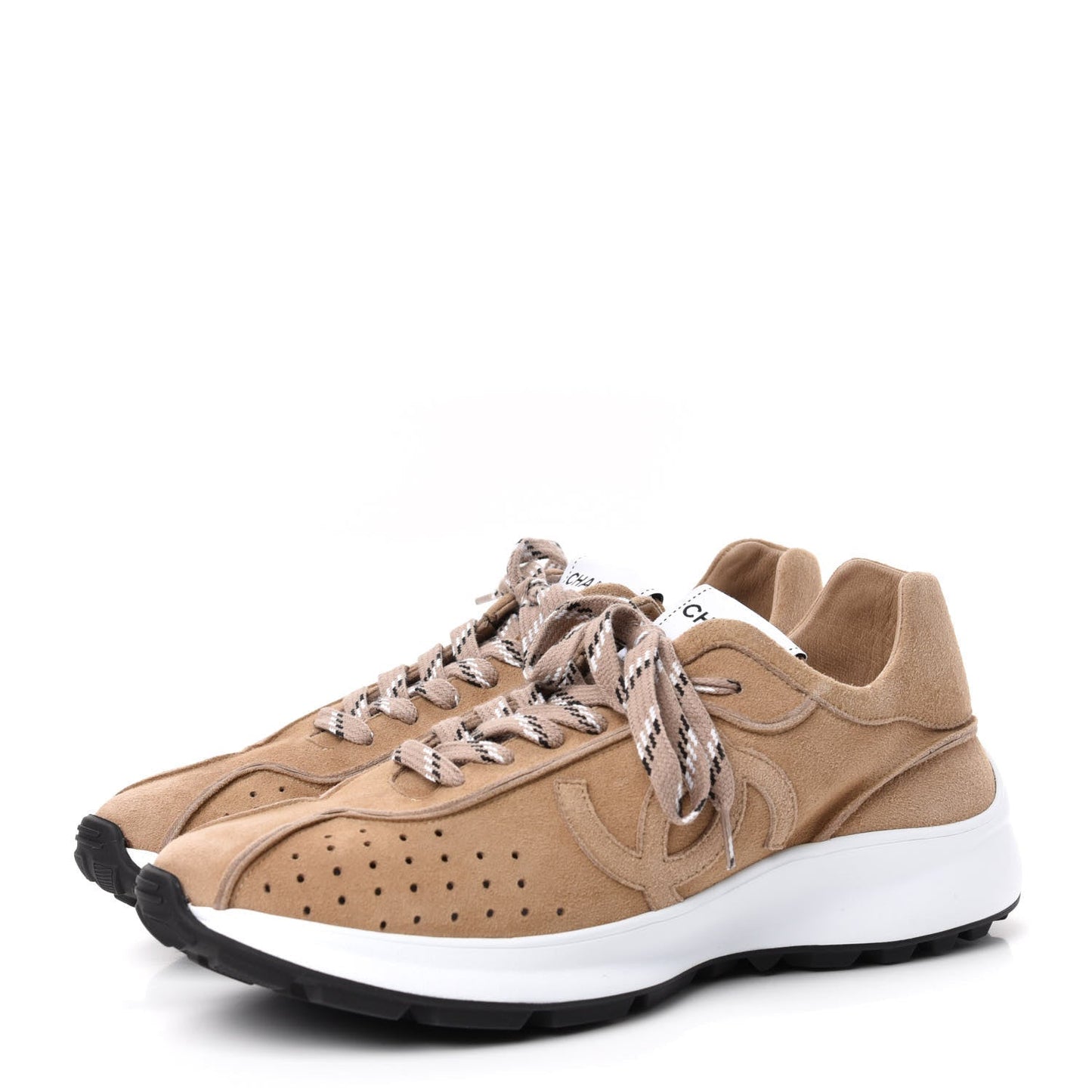 Chanel Suede Goatskin CC Sneakers for Women