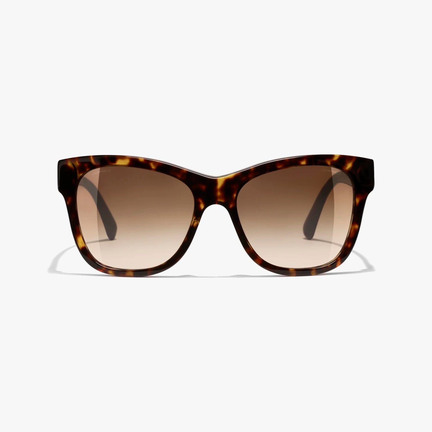 CHANEL TORTOISE ACETATE BUTTERFLY SUNGLASSES